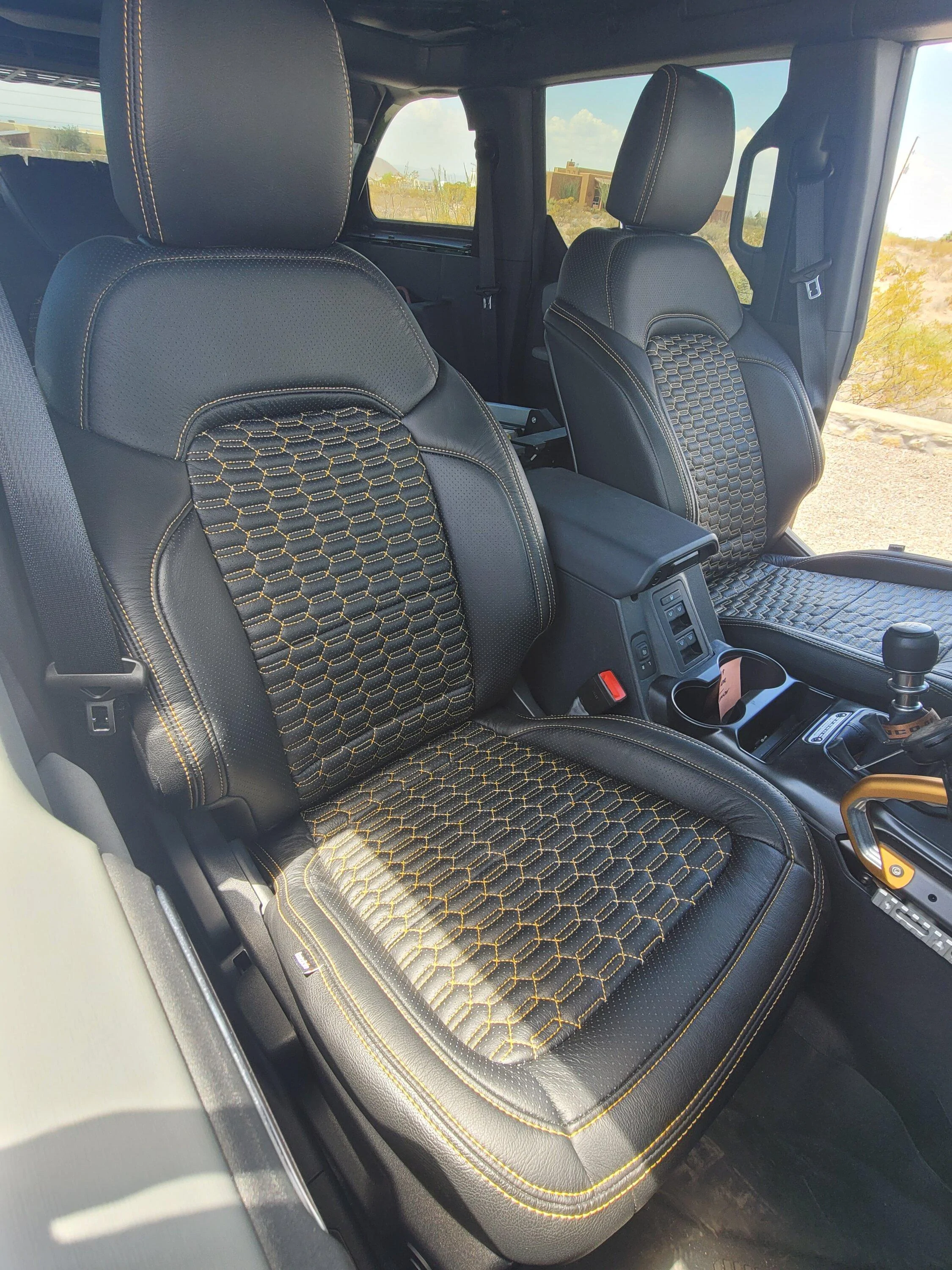 Ford Bronco New Katzkin Leather Interior Installed 20230818_132741