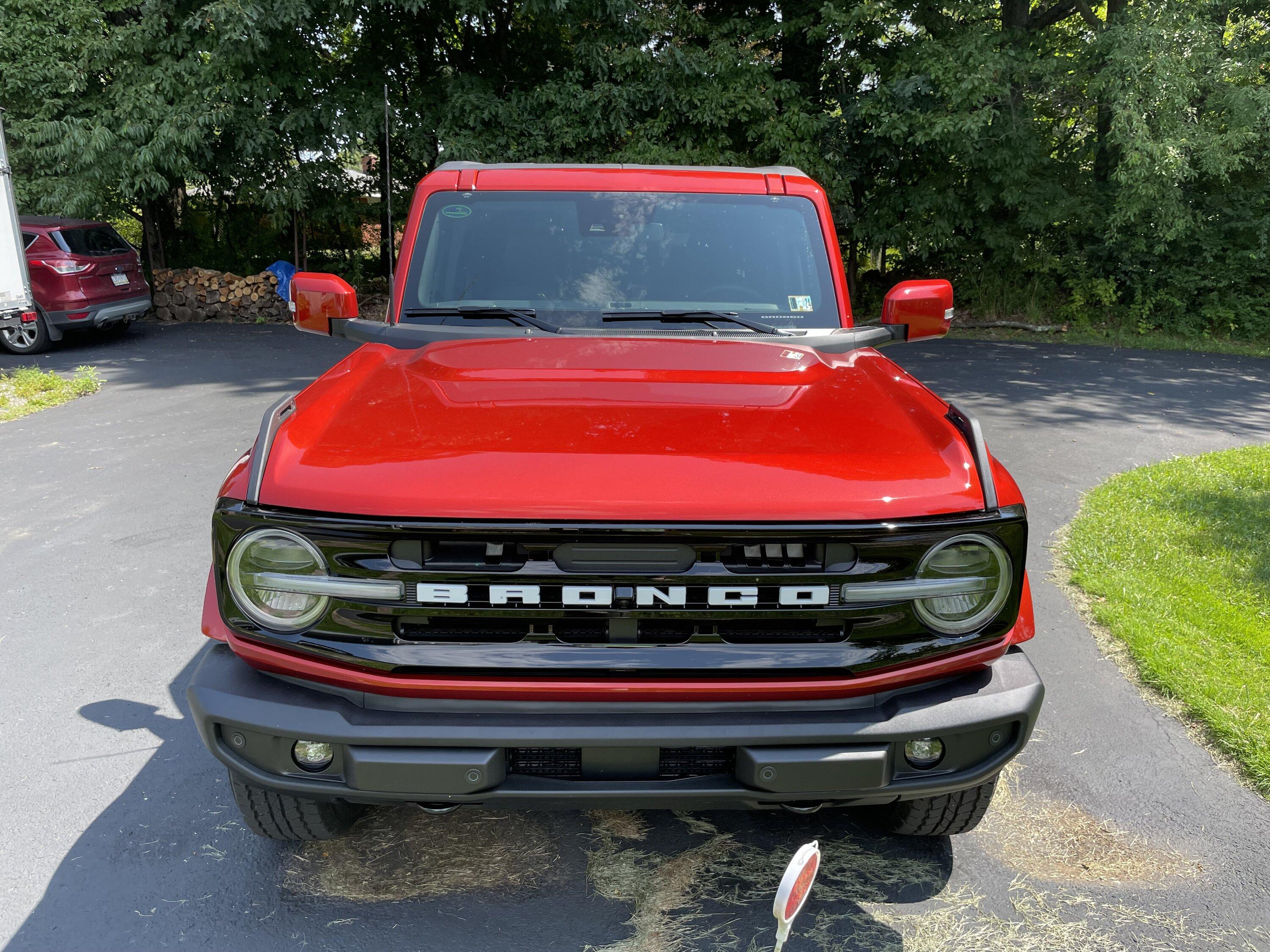 Ford Bronco Aeroskin II Bug Deflector installed IMG_7761