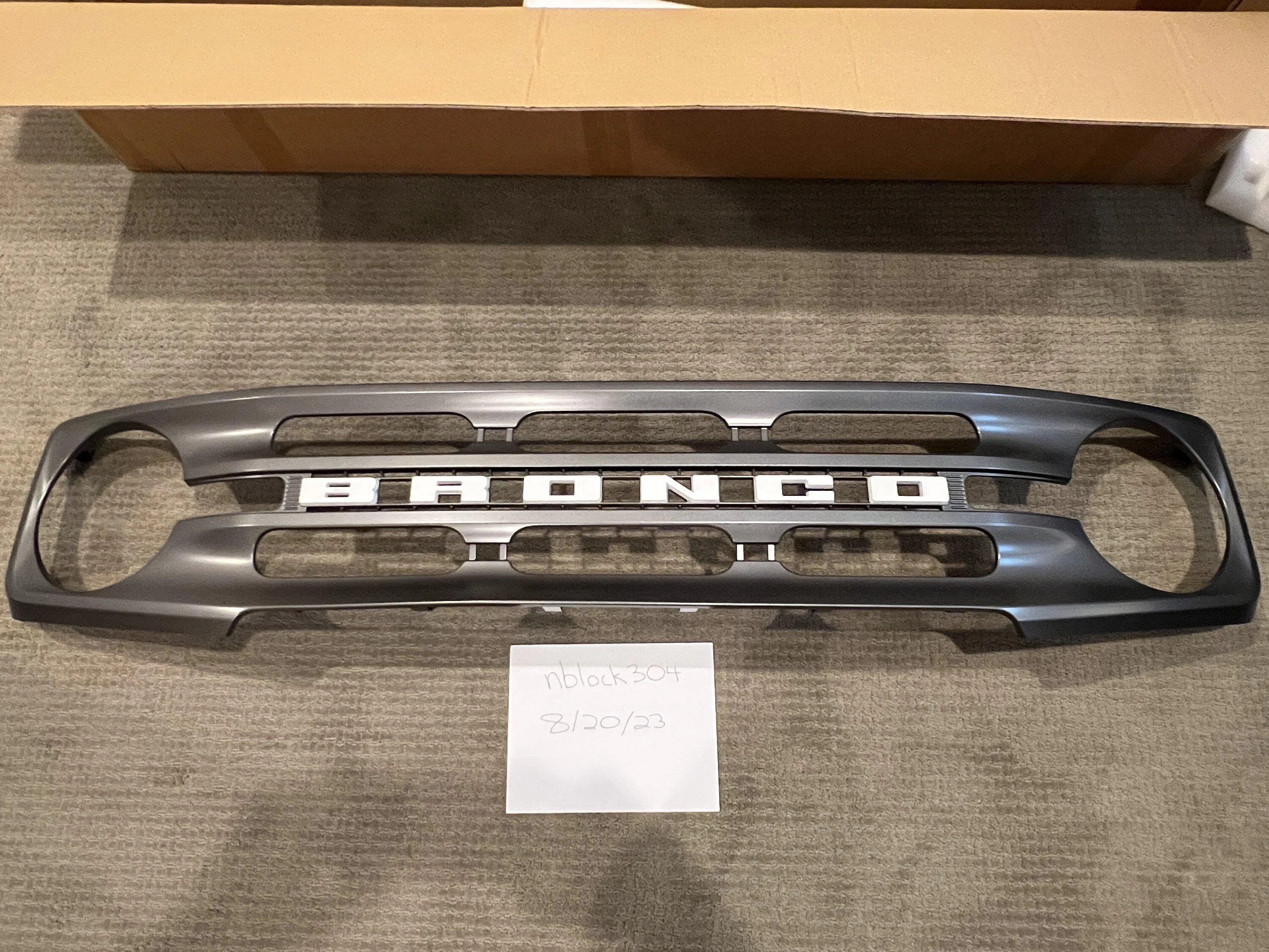 Ford Bronco OEM Big Bend Grille IMG_6471
