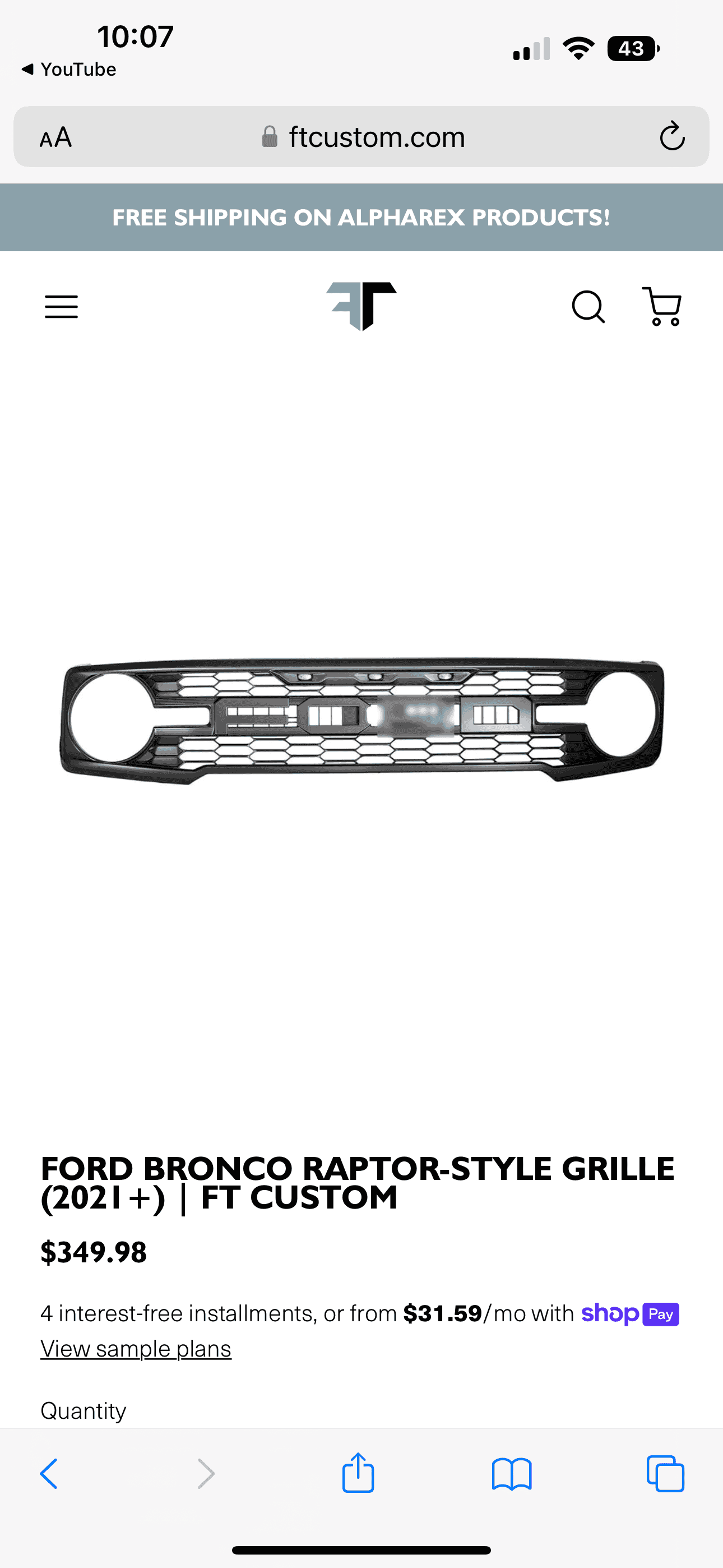 Ford Bronco Best Raptor Grill to Buy? E4A3A44A-F72C-48BB-AD43-2FD36AC139E6
