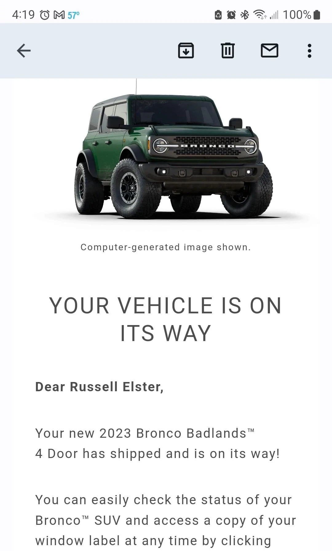 Ford Bronco 7/17/2023 Build Week Thread Screenshot_20230822_041956_Gmail