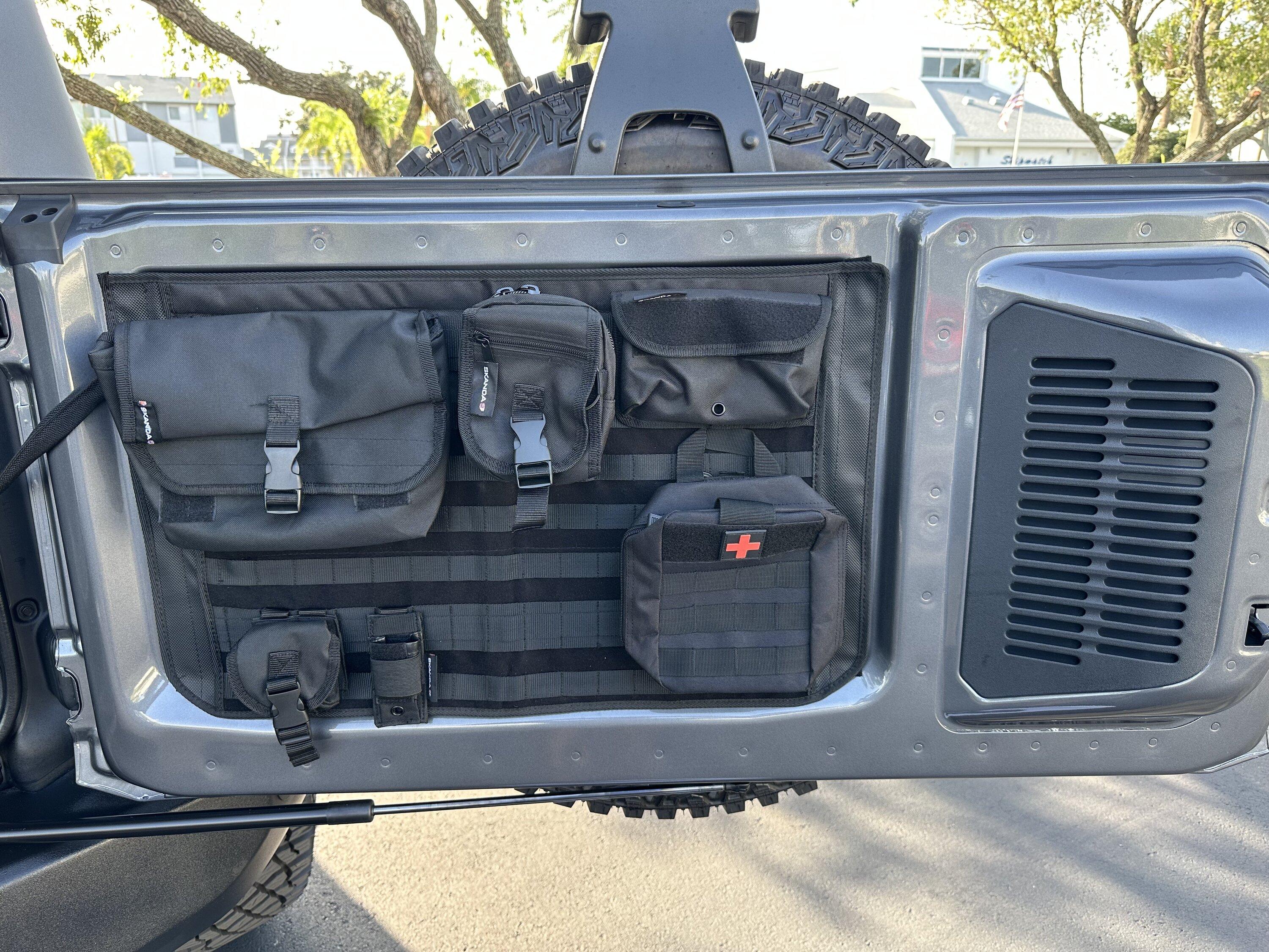 Ford Bronco Installed Molle Grate System & Console Safe from Ford IMG_5749