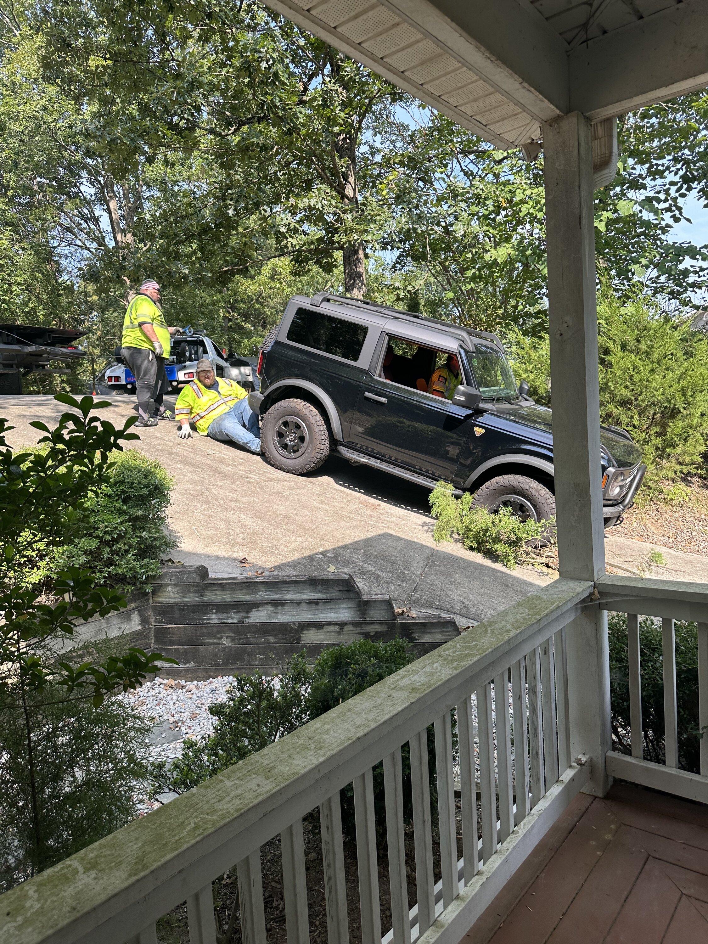 Ford Bronco Bronco vs. Retaining Wall...Bronco wins! IMG_3317 2