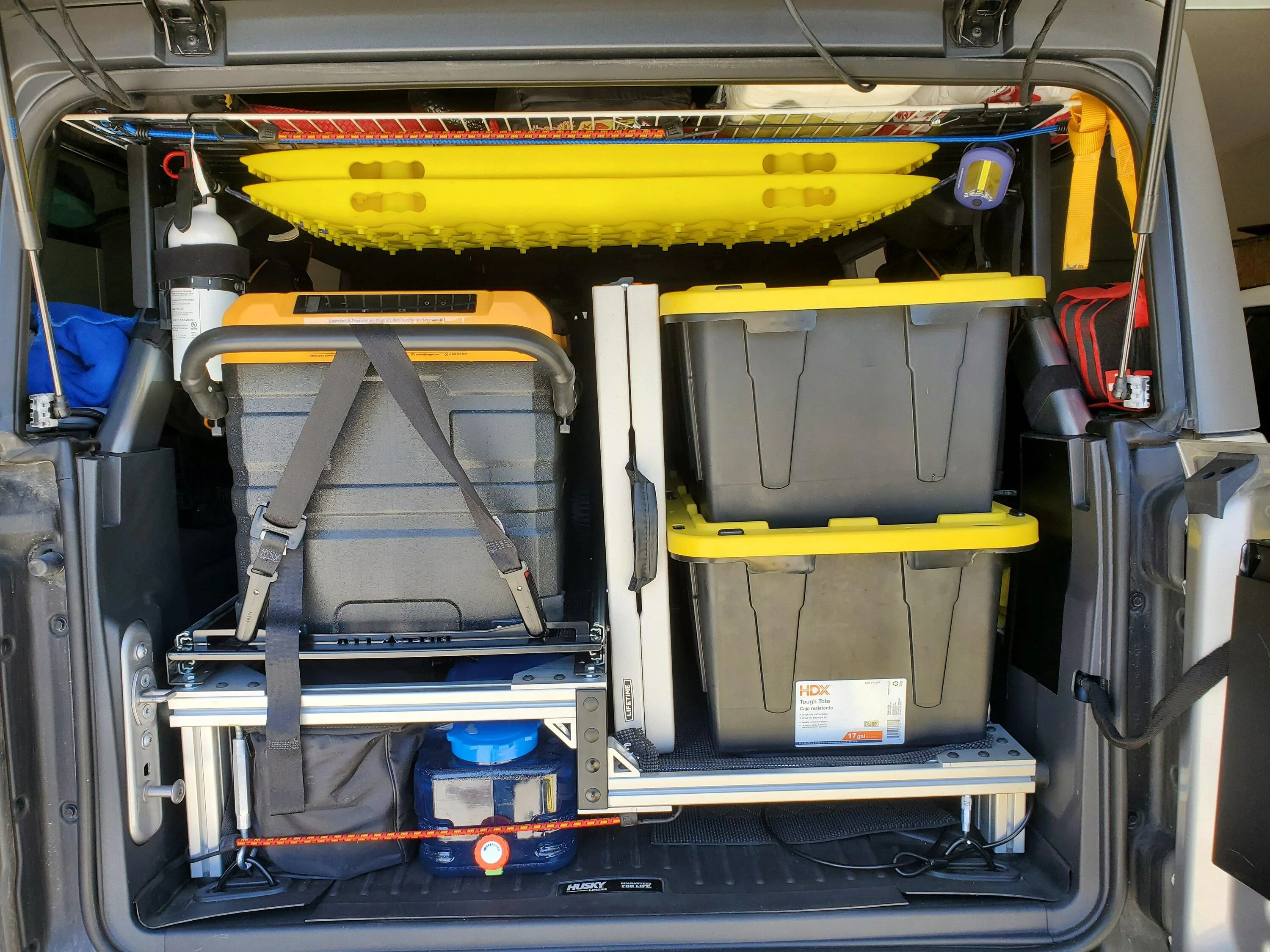 Ford Bronco My DIY Rear Cargo Platform for Fridge & Slider 20230514_114231