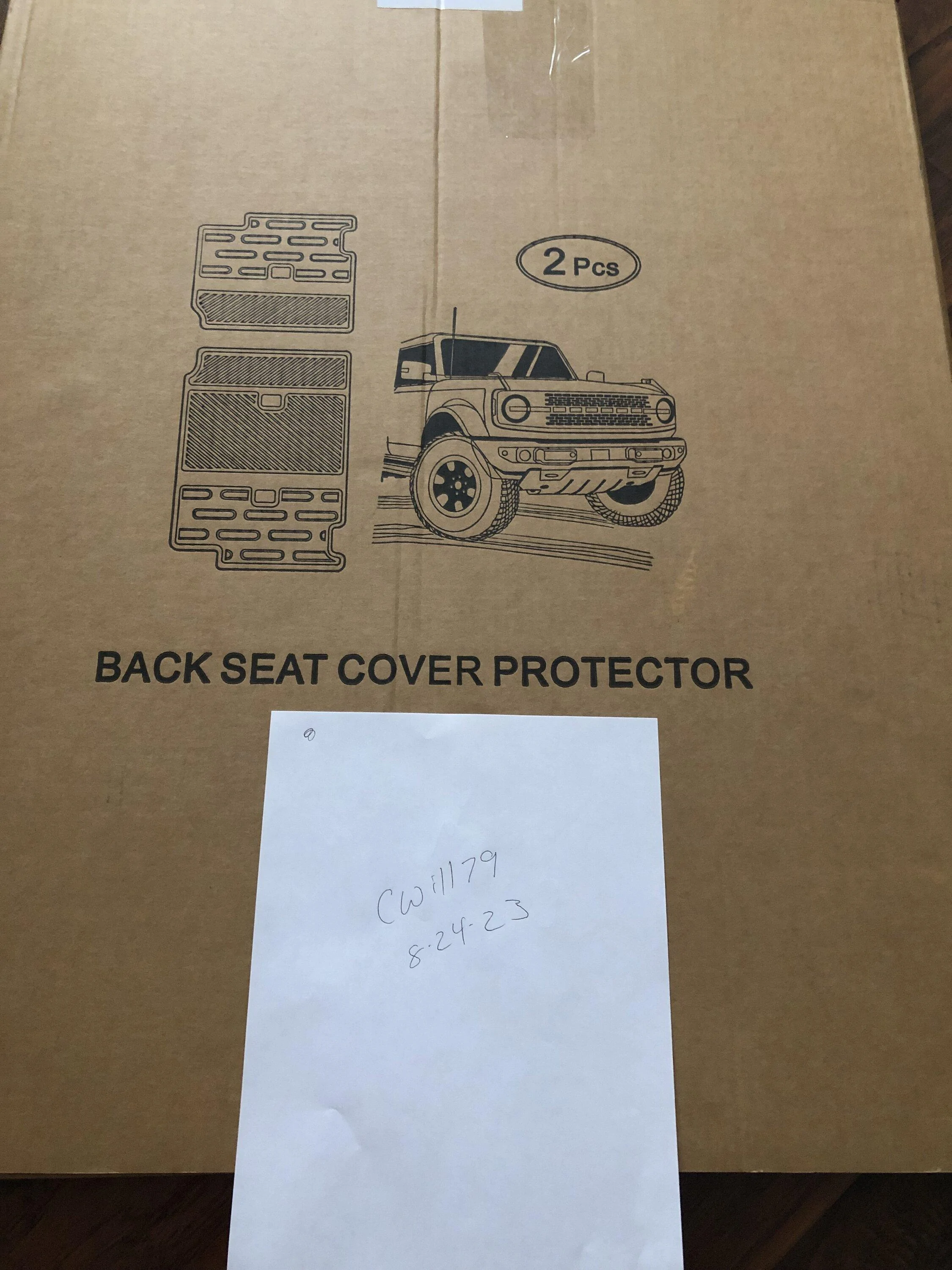 Ford Bronco 4 Door Backseat Cover Protector IMG_2600