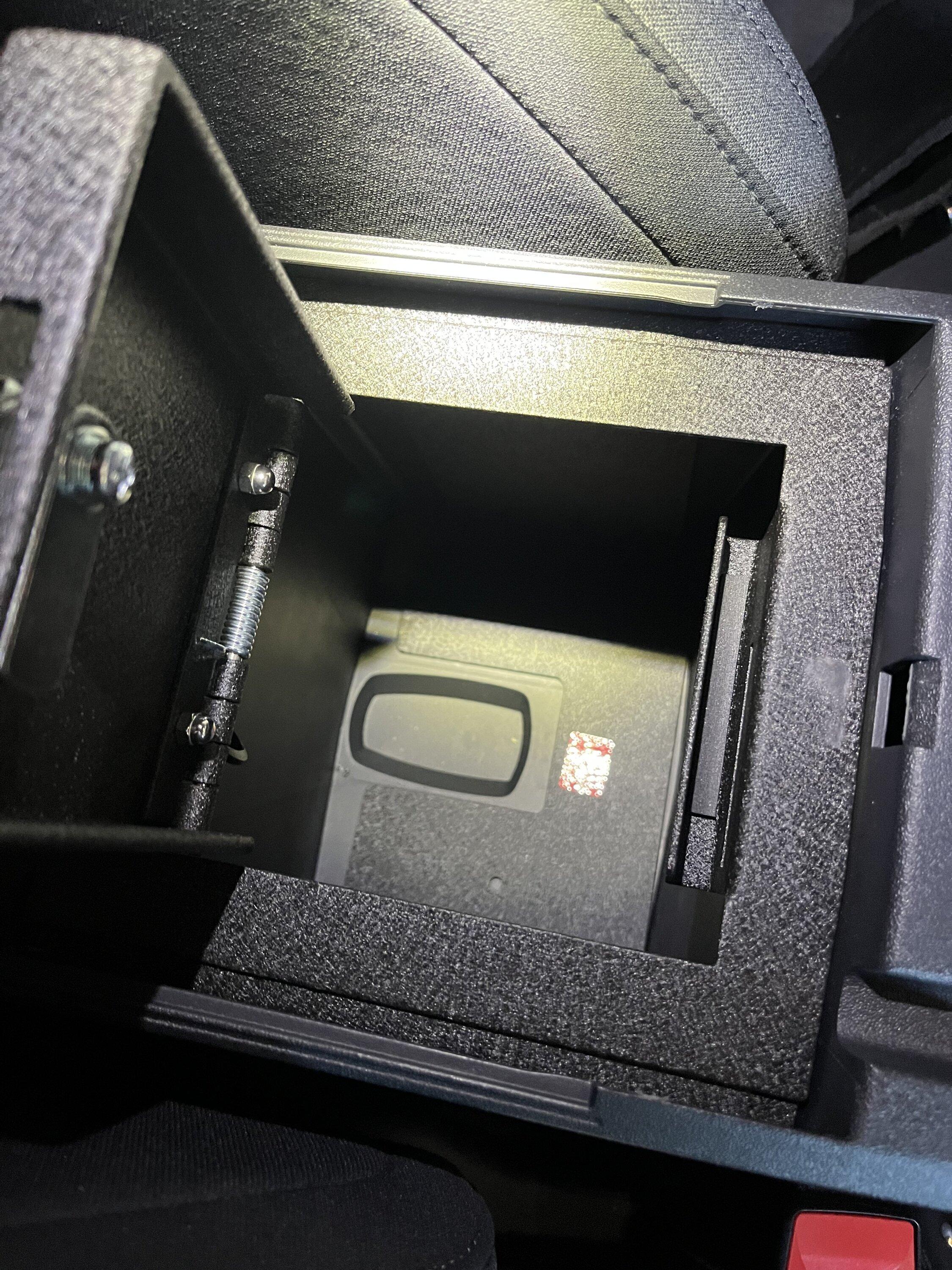 Ford Bronco Installed Molle Grate System & Console Safe from Ford IMG_2925