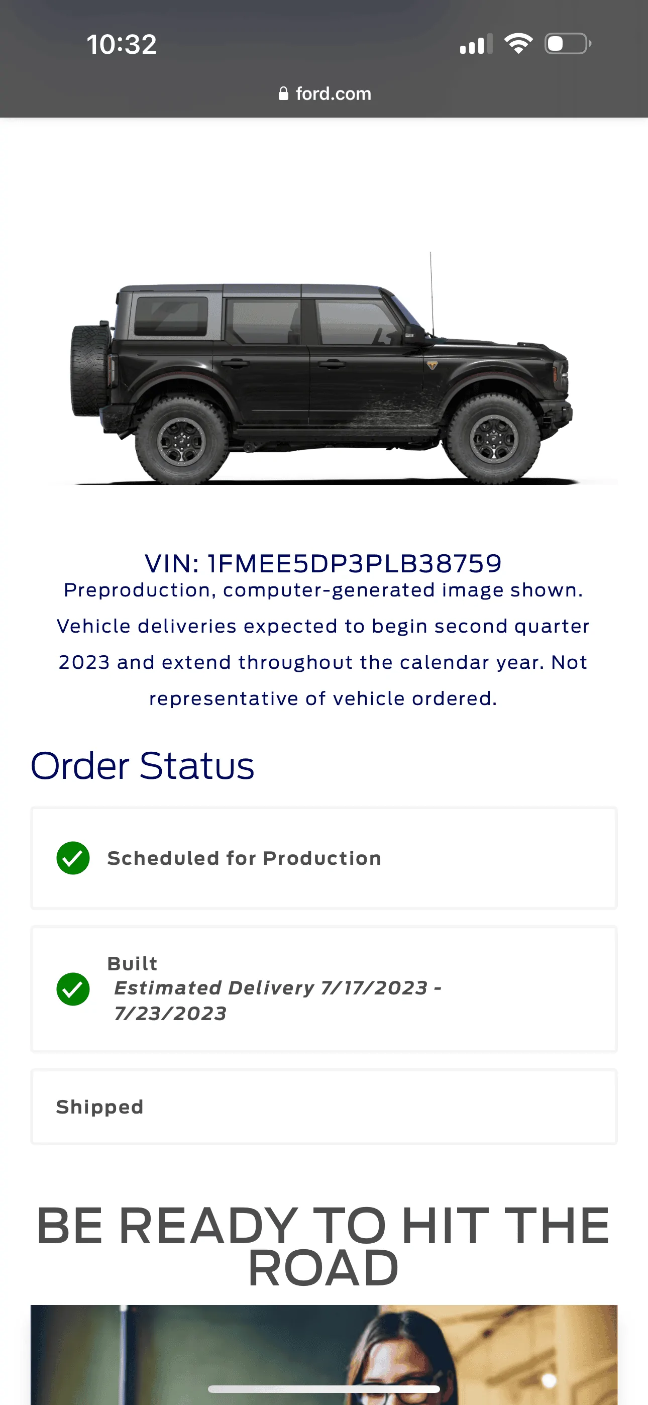 Ford Bronco Bronco Build Week 4/10/2023 BE6761E4-FBB5-4485-B090-45FFB23CECBA