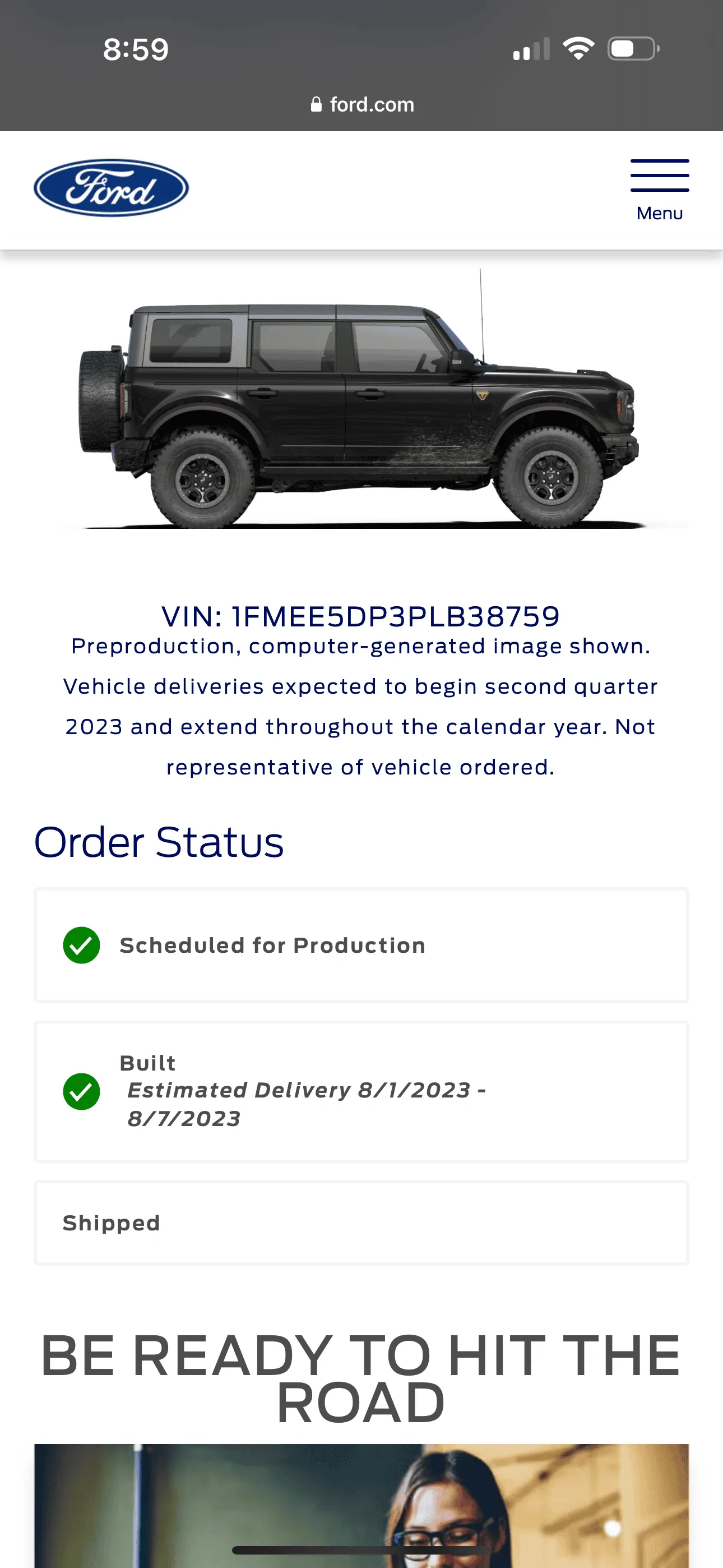 Ford Bronco Bronco Build Week 4/10/2023 666AF747-5B05-4132-B11F-3842A85F85D4