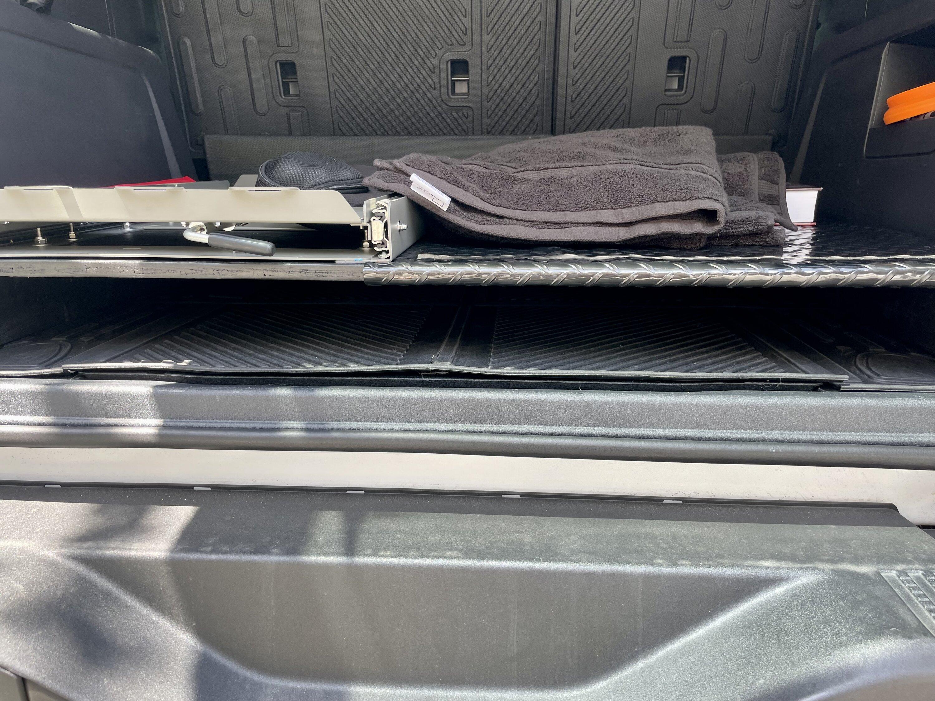 Ford Bronco My DIY Rear Cargo Platform for Fridge & Slider IMG_6958