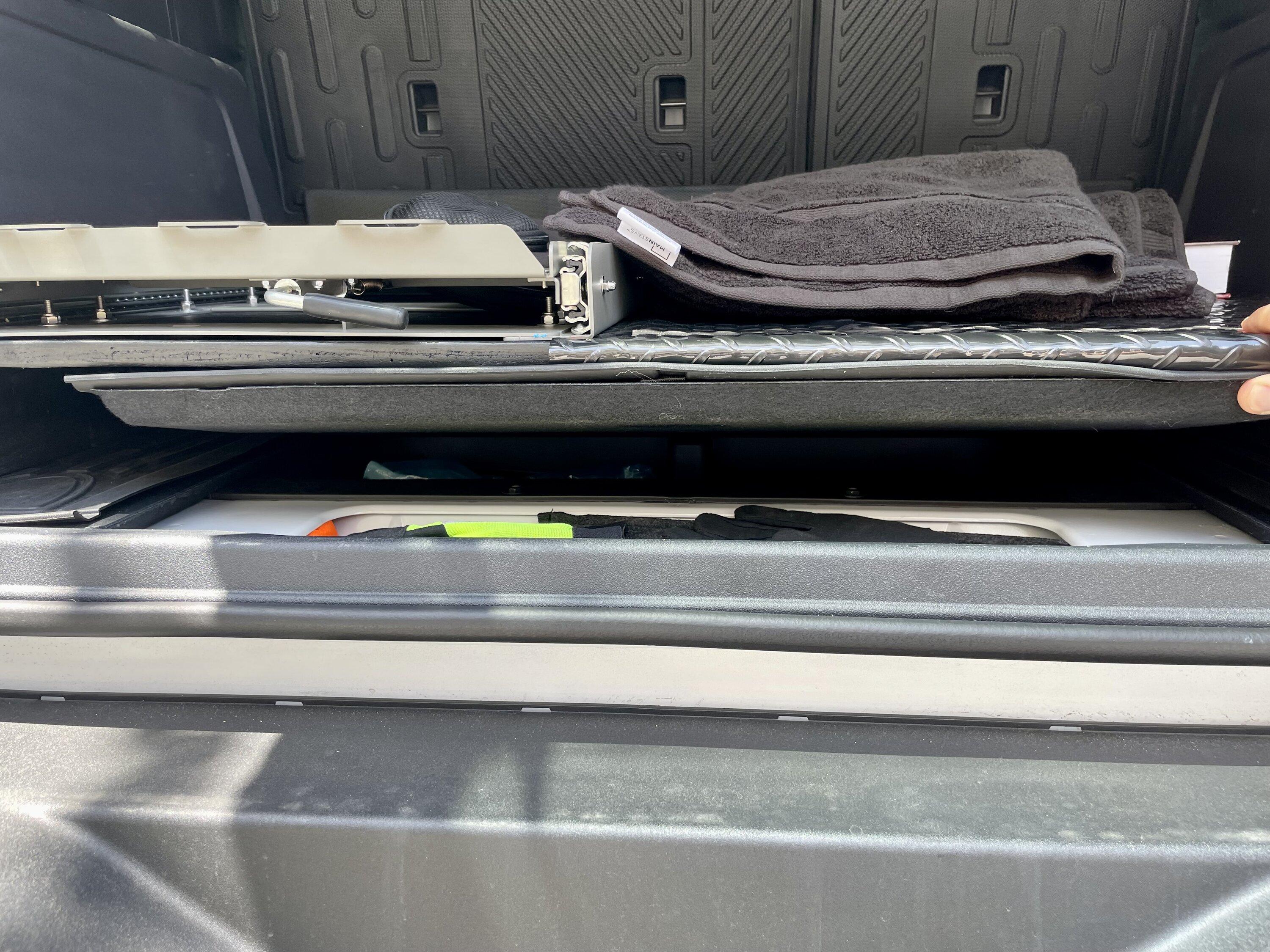 Ford Bronco My DIY Rear Cargo Platform for Fridge & Slider IMG_6960