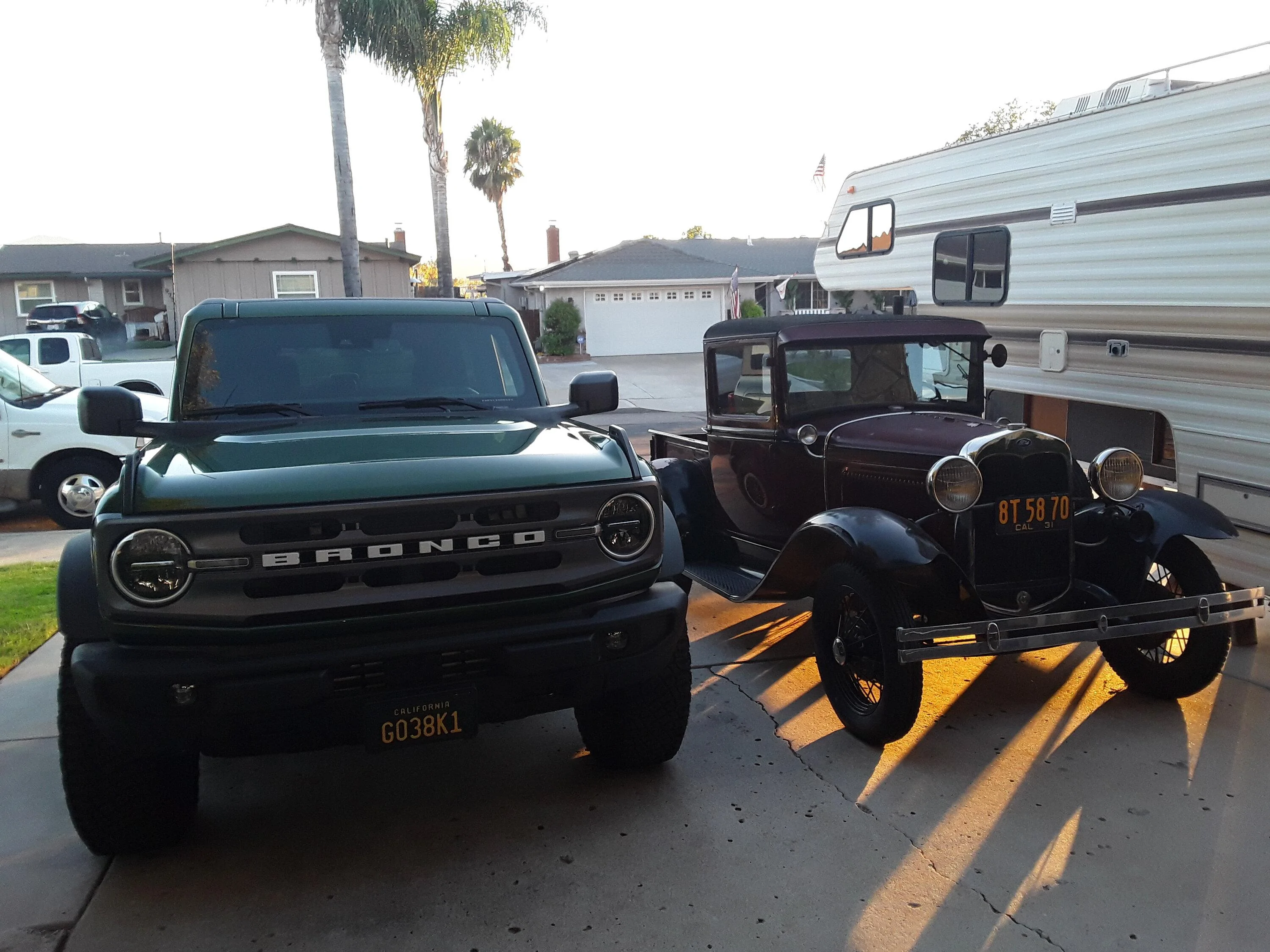 Ford Bronco Two Fords - Almost 100 Years Apart 20230826_190119