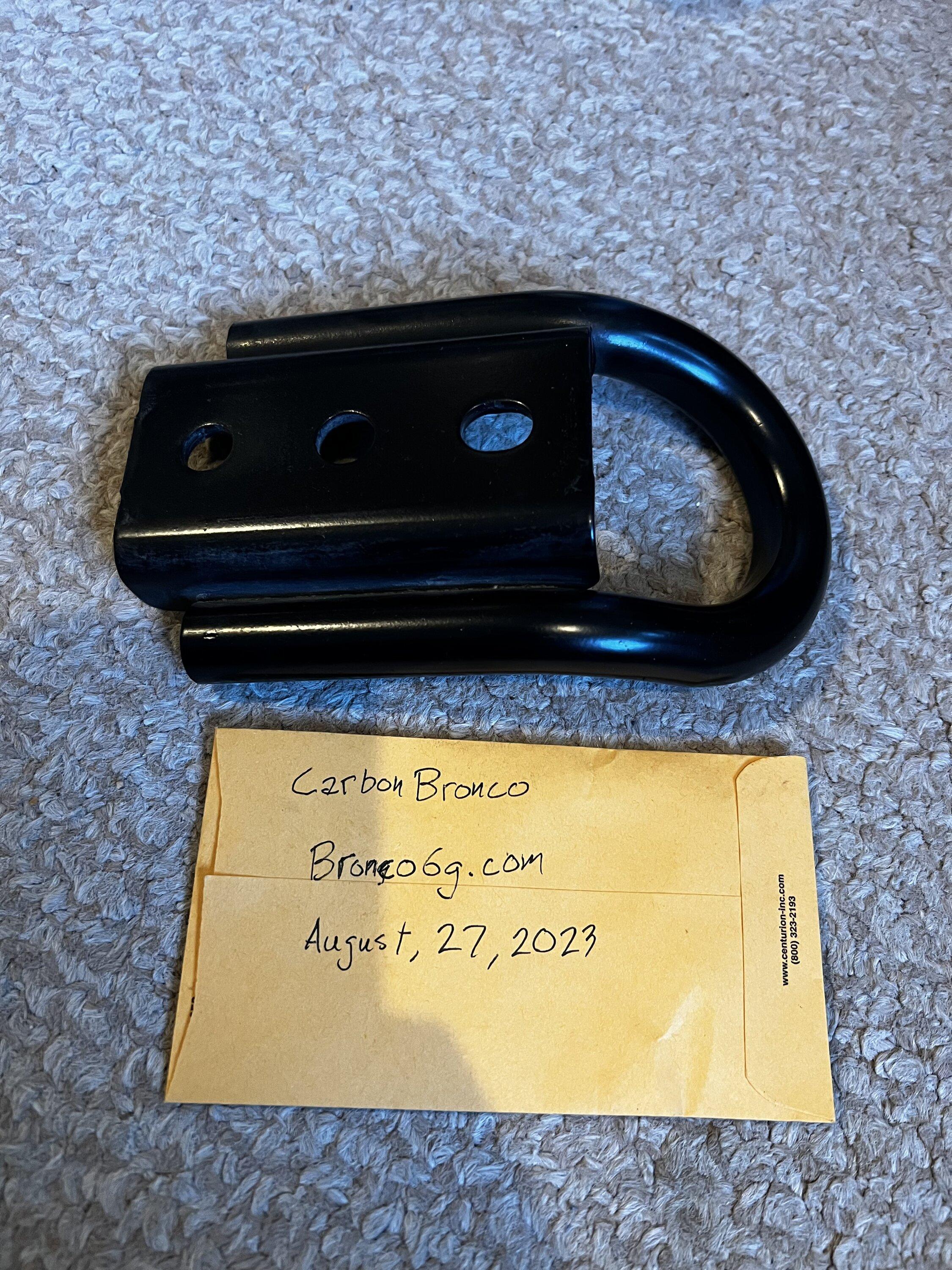 Ford Bronco Ford Oem Rear tow hook IMG_3692