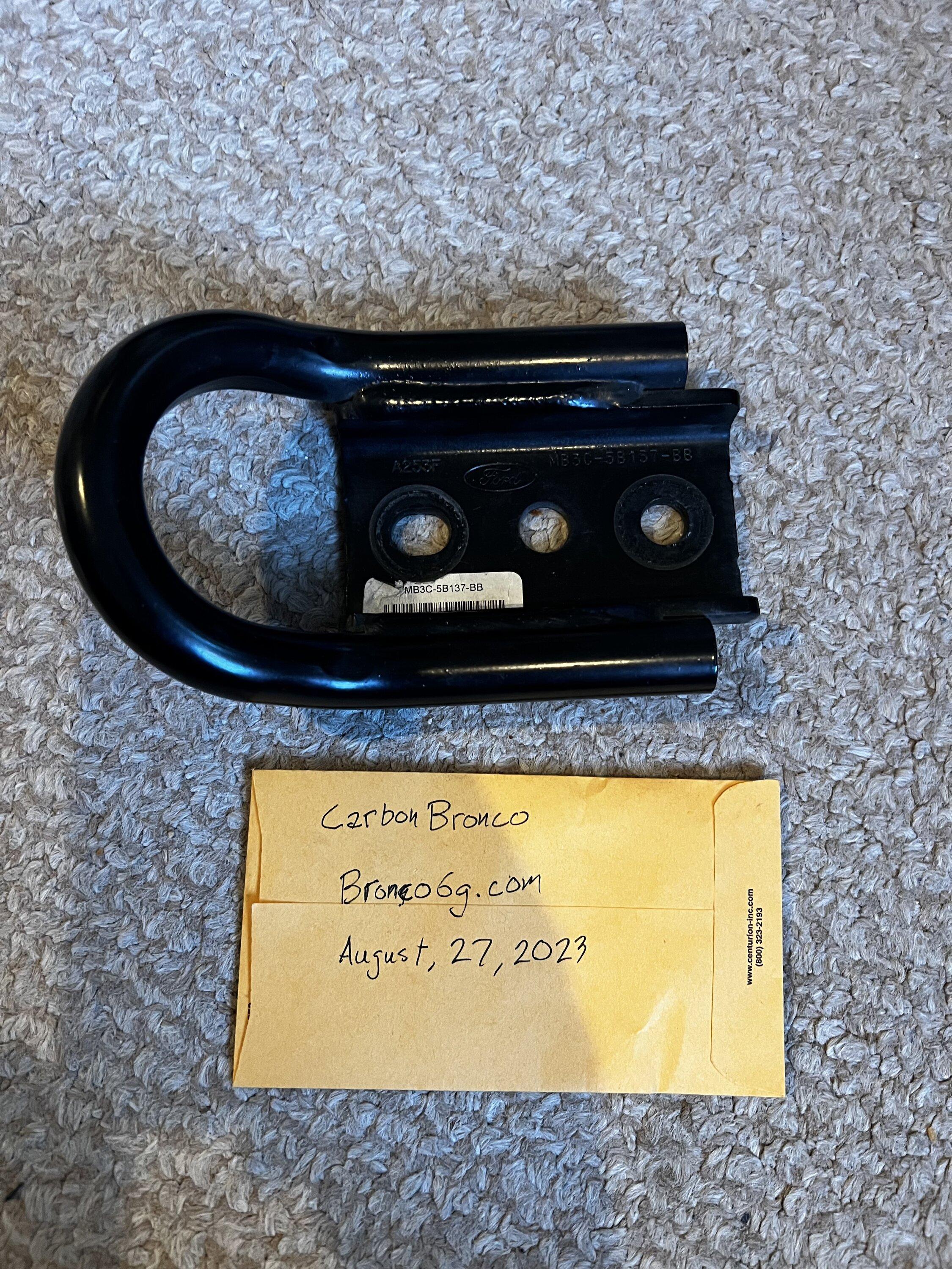 Ford Bronco Ford Oem Rear tow hook IMG_3694
