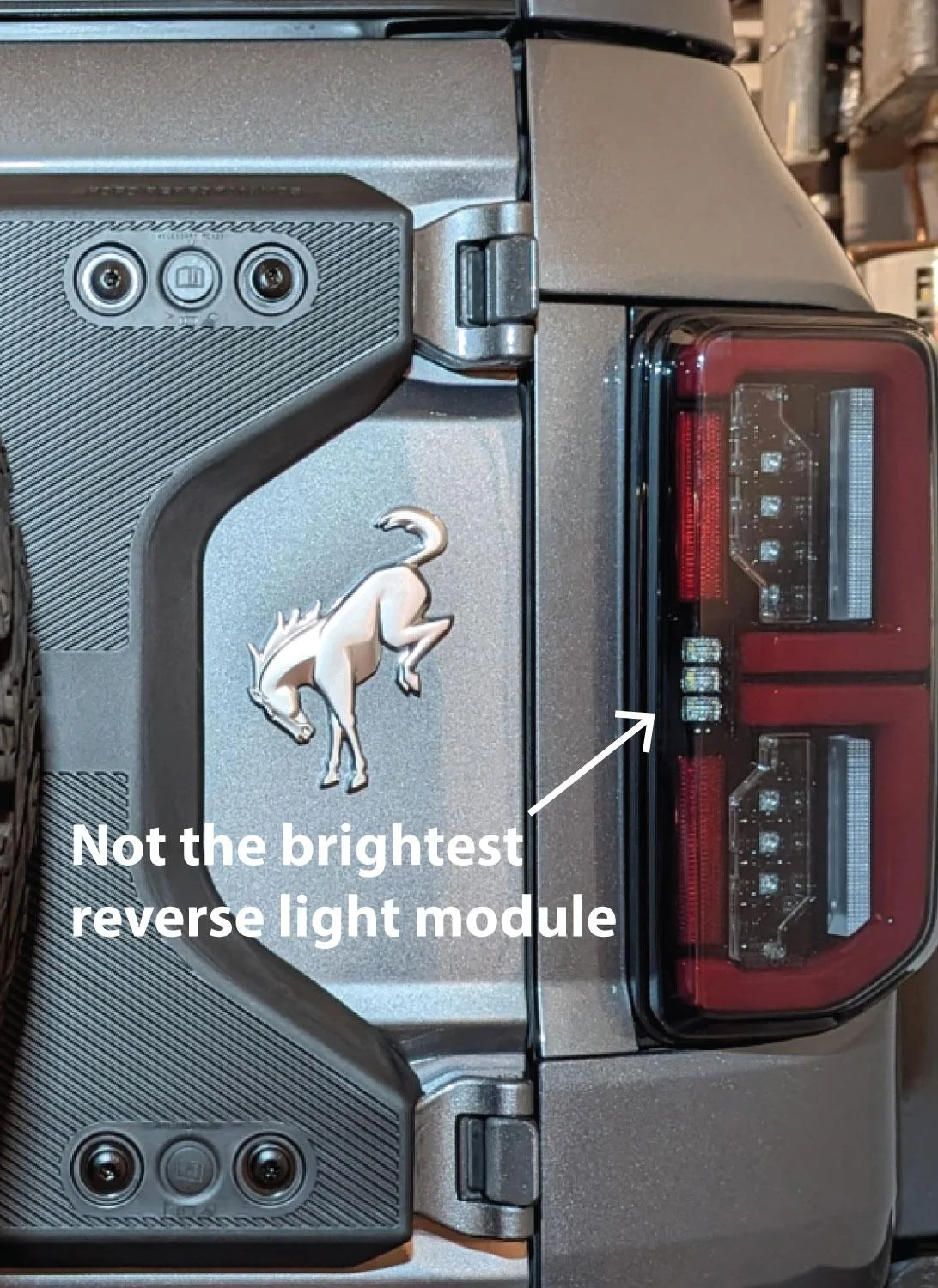 Ford Bronco DIY Integrated Auxiliary Reverse Light 1