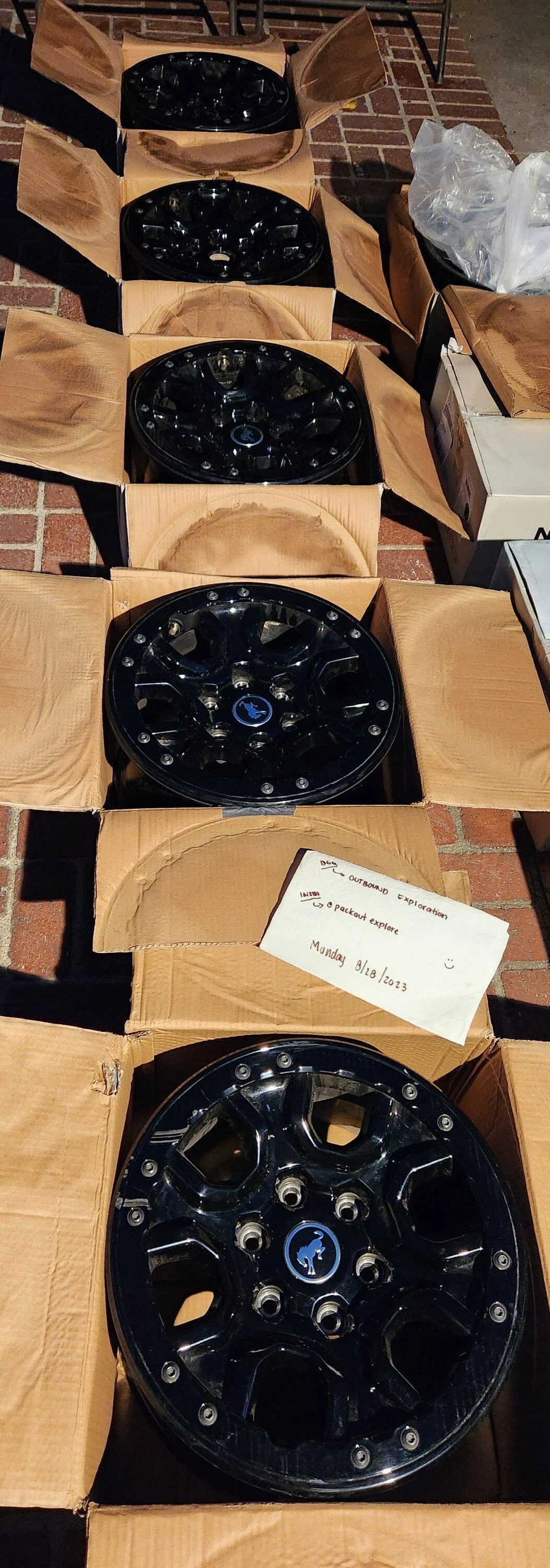 Ford Bronco Wildtrak OEM Wheels - $500 OBO 20230828_194653