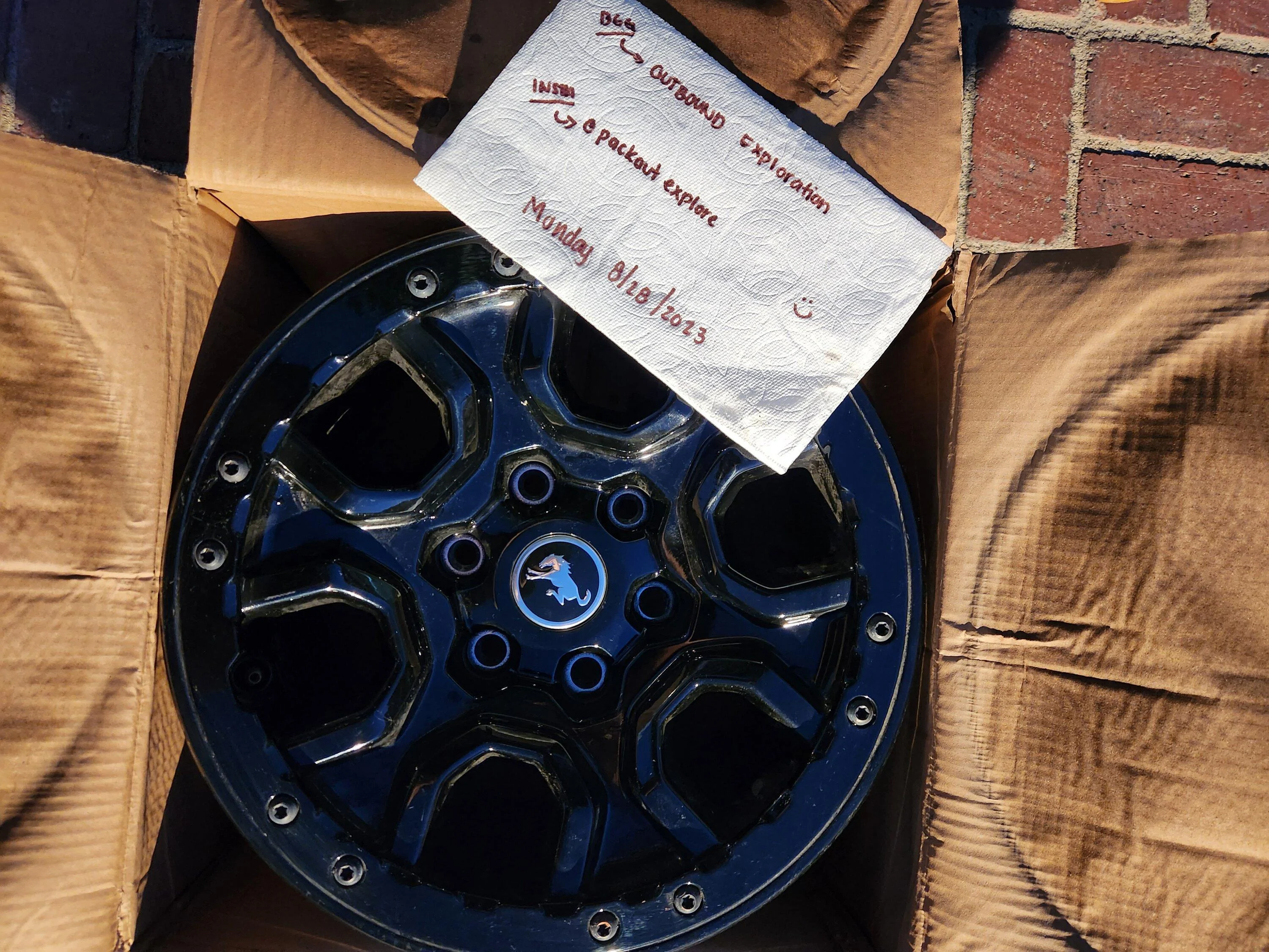 Ford Bronco Wildtrak OEM Wheels - $500 OBO 20230828_194623