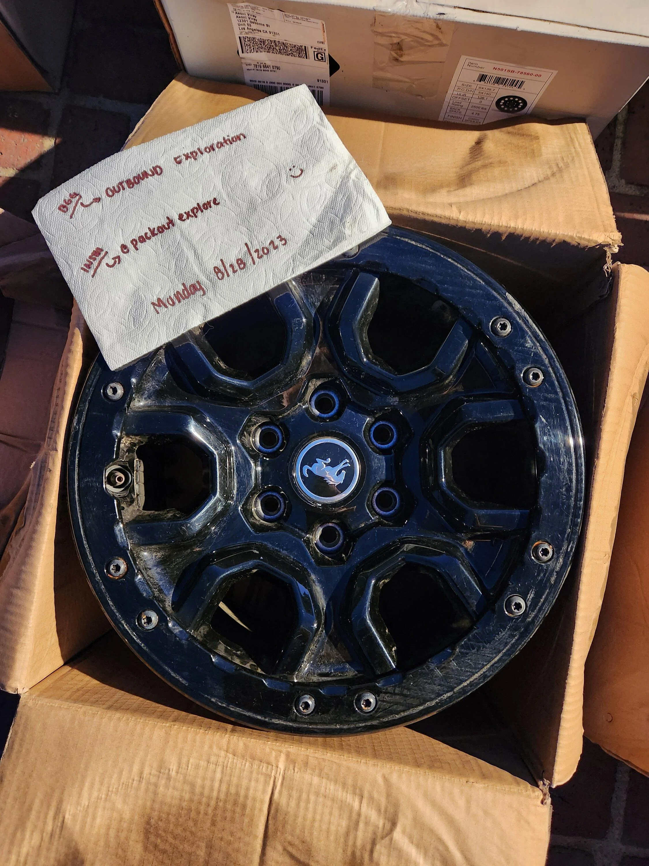 Ford Bronco Wildtrak OEM Wheels - $500 OBO 20230828_194603