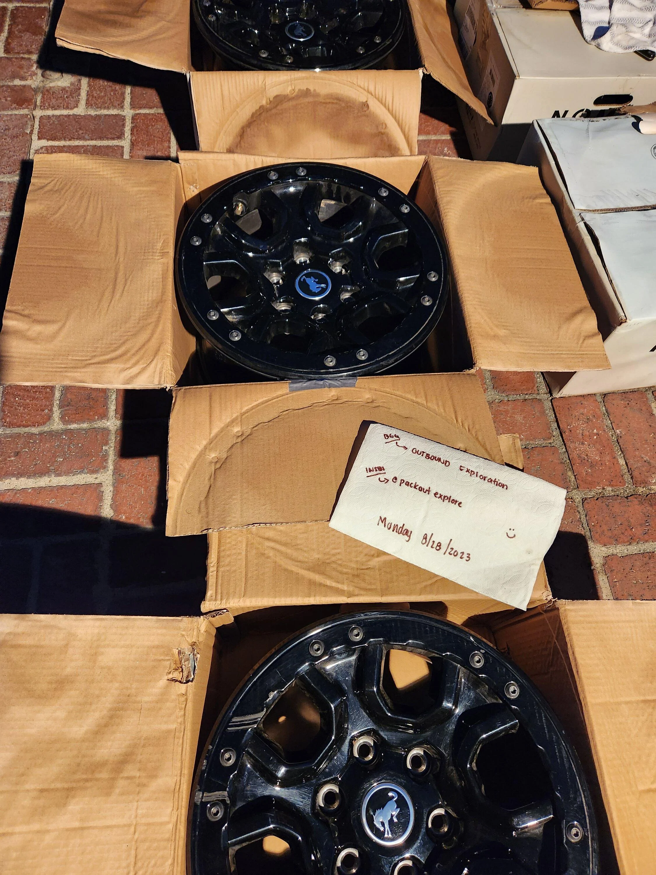 Ford Bronco Wildtrak OEM Wheels - $500 OBO 20230828_194657