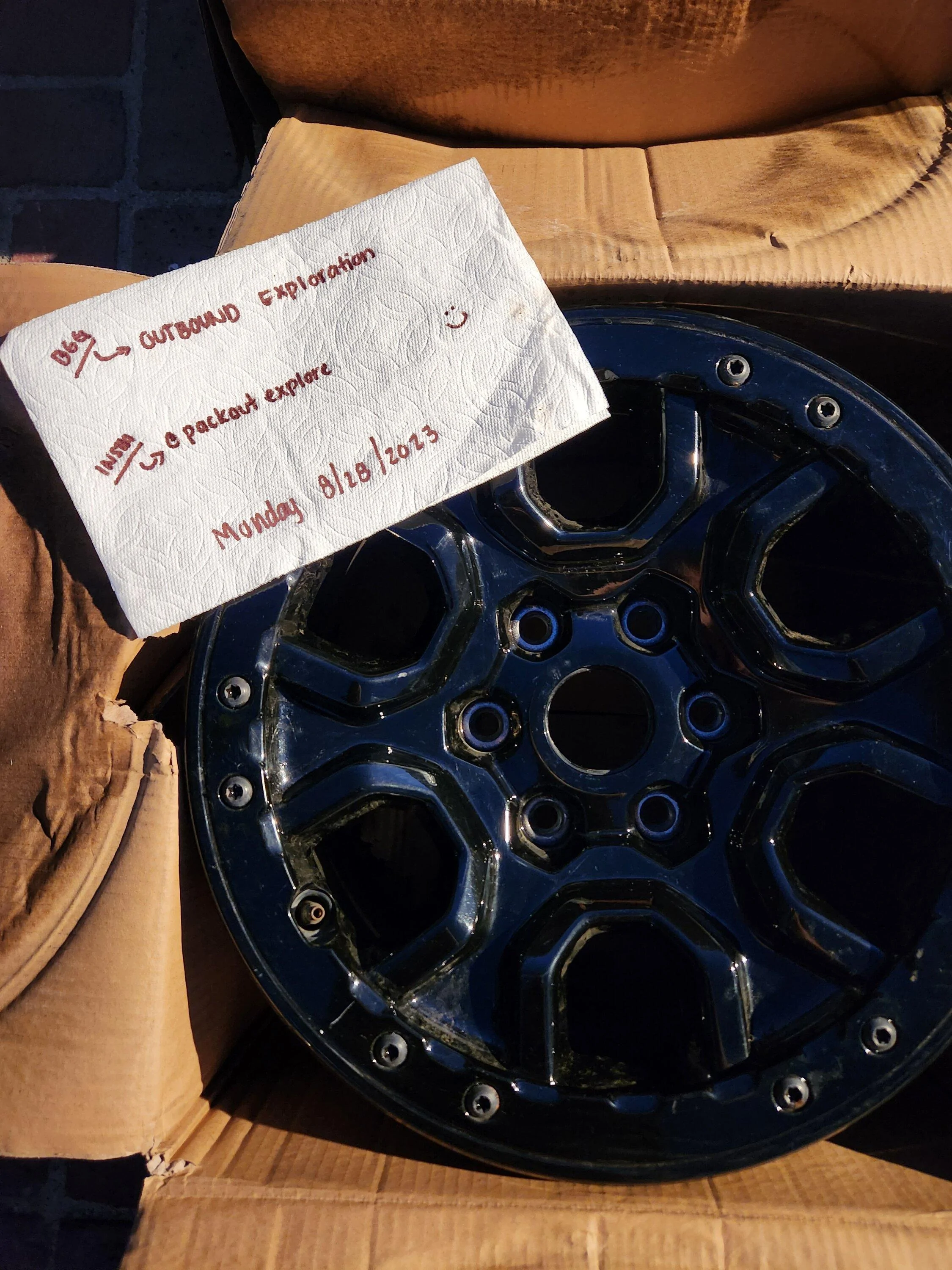 Ford Bronco Wildtrak OEM Wheels - $500 OBO 20230828_194615