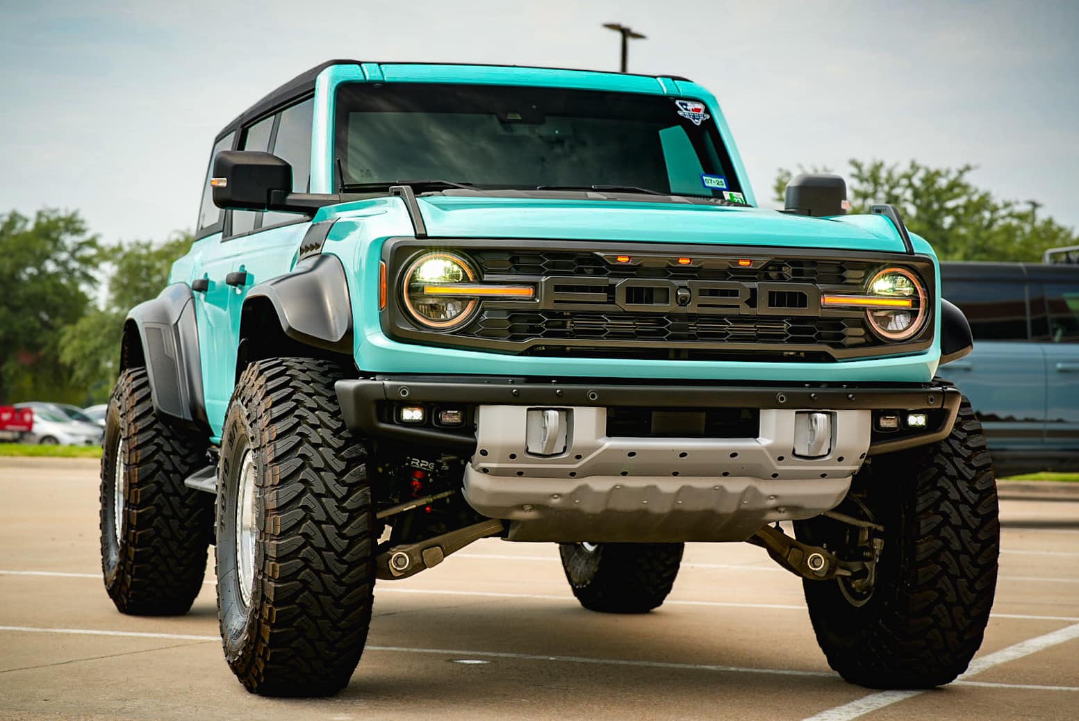 Ford Bronco Wrapped Bronco Raptor on 40's (Gloss Metal Hawaii Mint) 368320142_10168327242330161_7815064842880483121_n