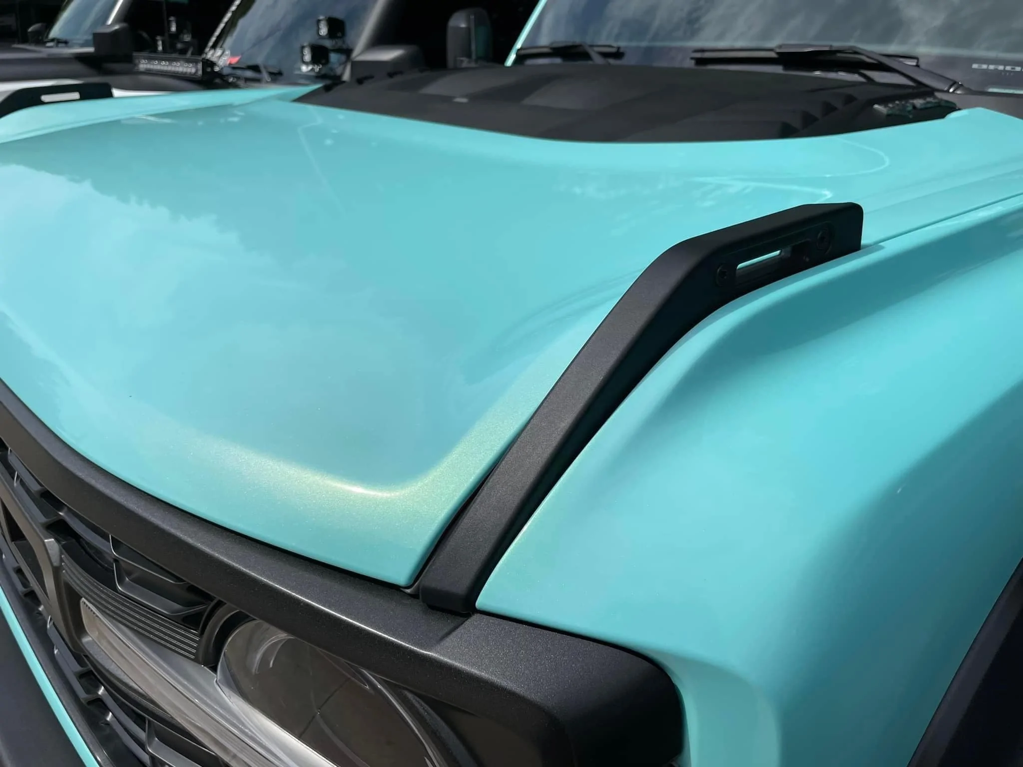 Ford Bronco Wrapped Bronco Raptor on 40's (Gloss Metal Hawaii Mint) 368317111_10168327242605161_4612487842926155313_n