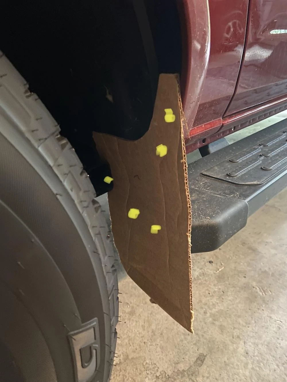 Ford Bronco Yet another DIY Mudflap Idea Flap 2