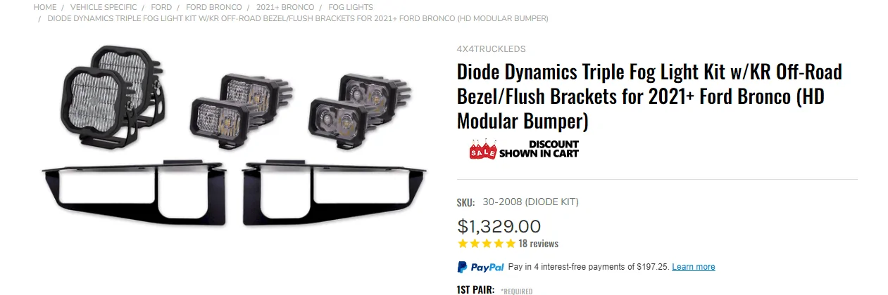 Ford Bronco Fog lamp pigtail? 1693501990157
