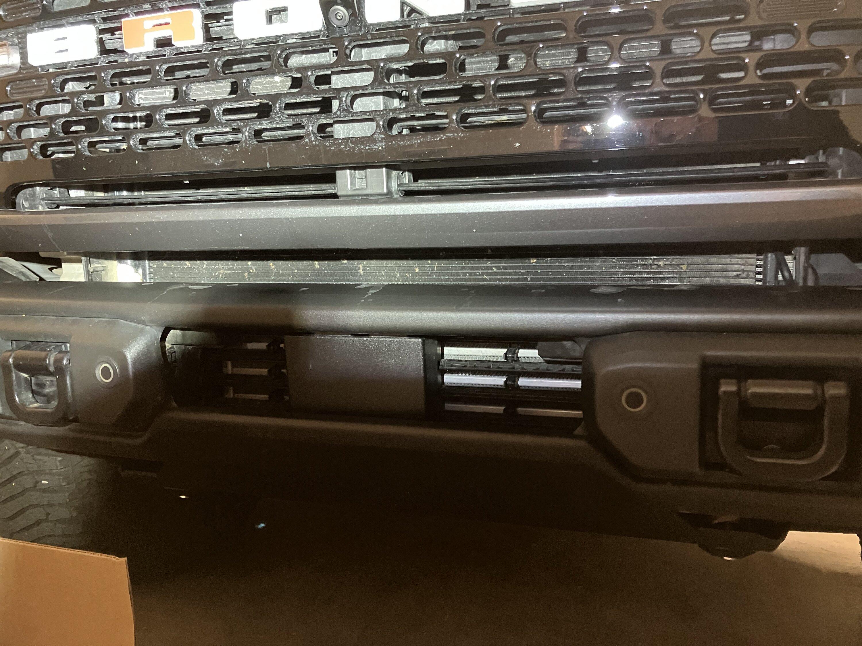 Ford Bronco 2021+ Ford Bronco Capable Bumper 40in Light Bar wildtrak capable bumper grill space