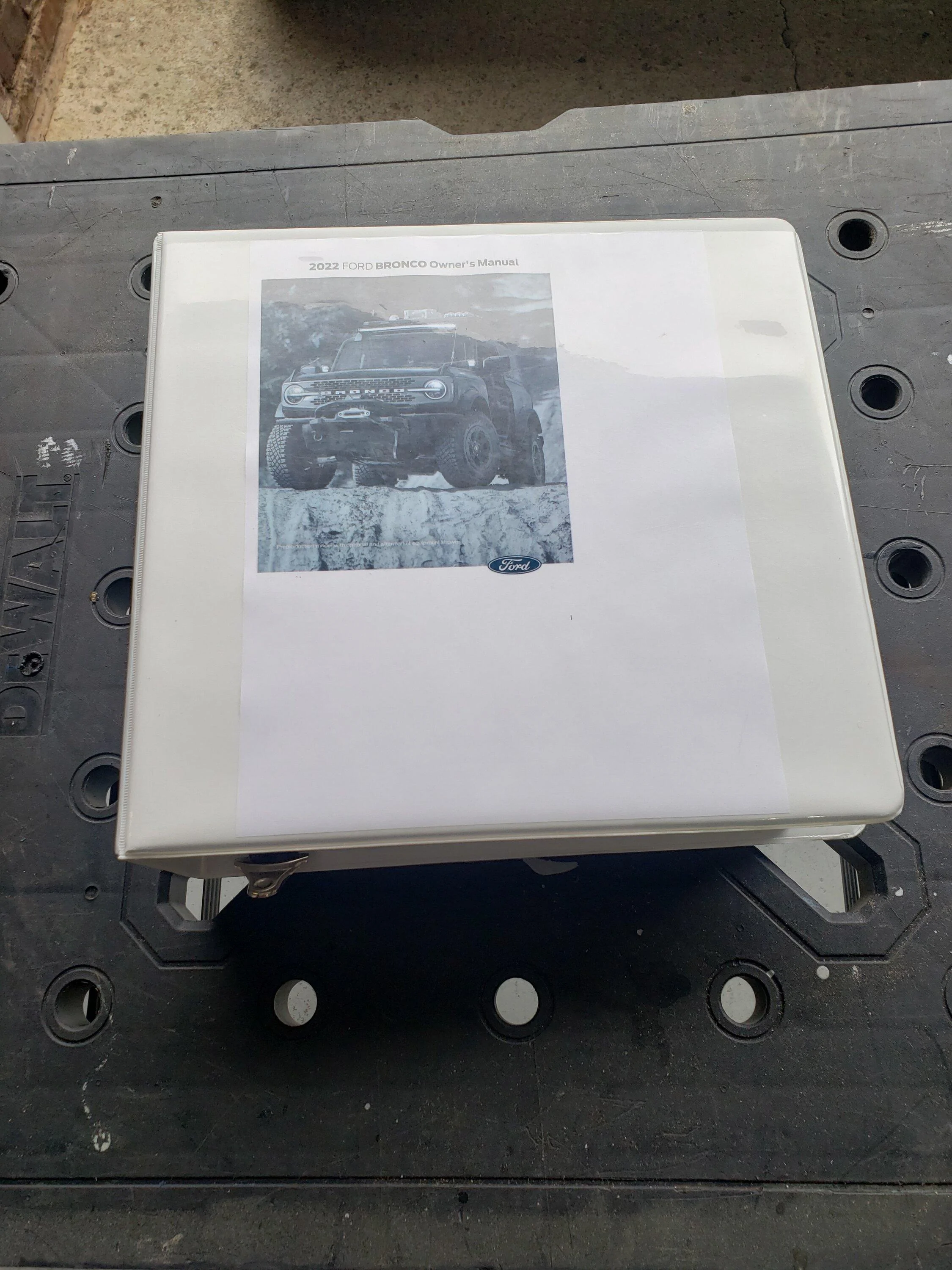 Ford Bronco Printed owner's manual? 20220612_133217