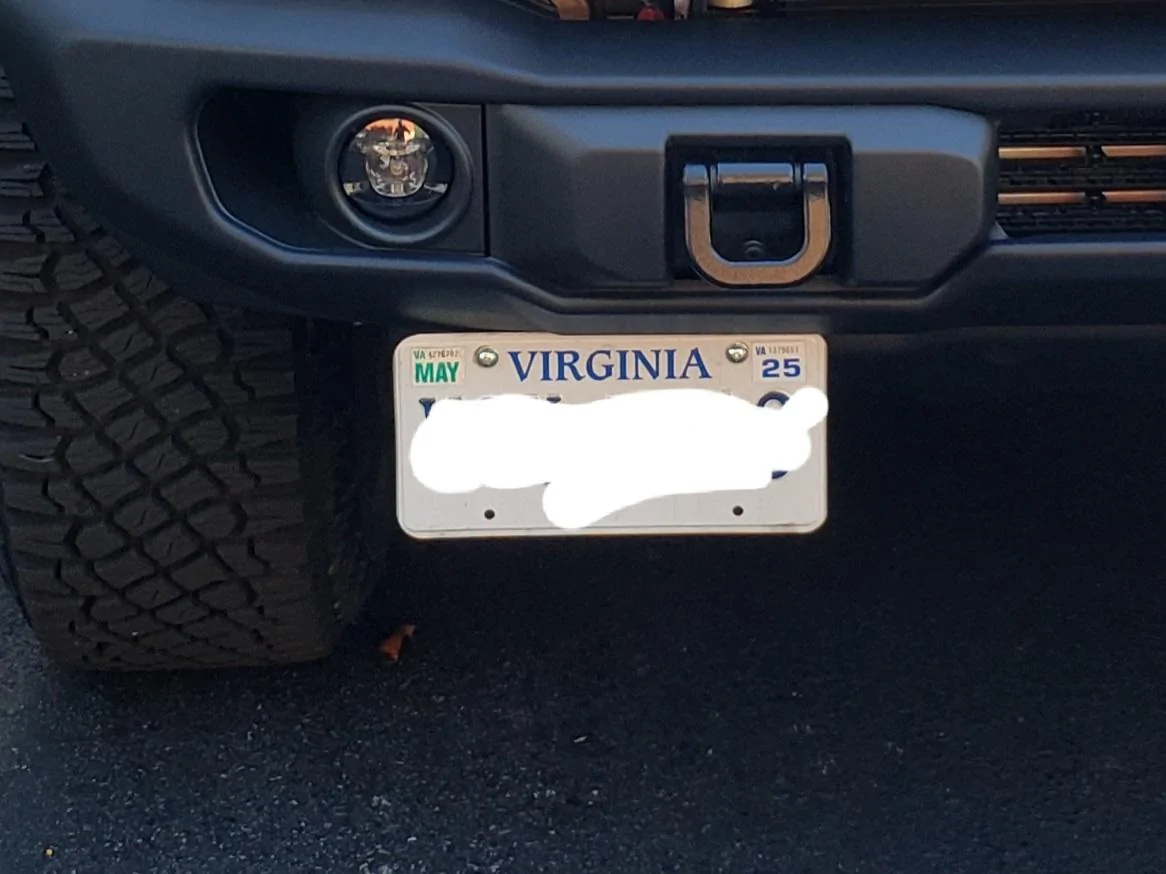 Ford Bronco Capable bumper license plate bracket options? 20230831_181559