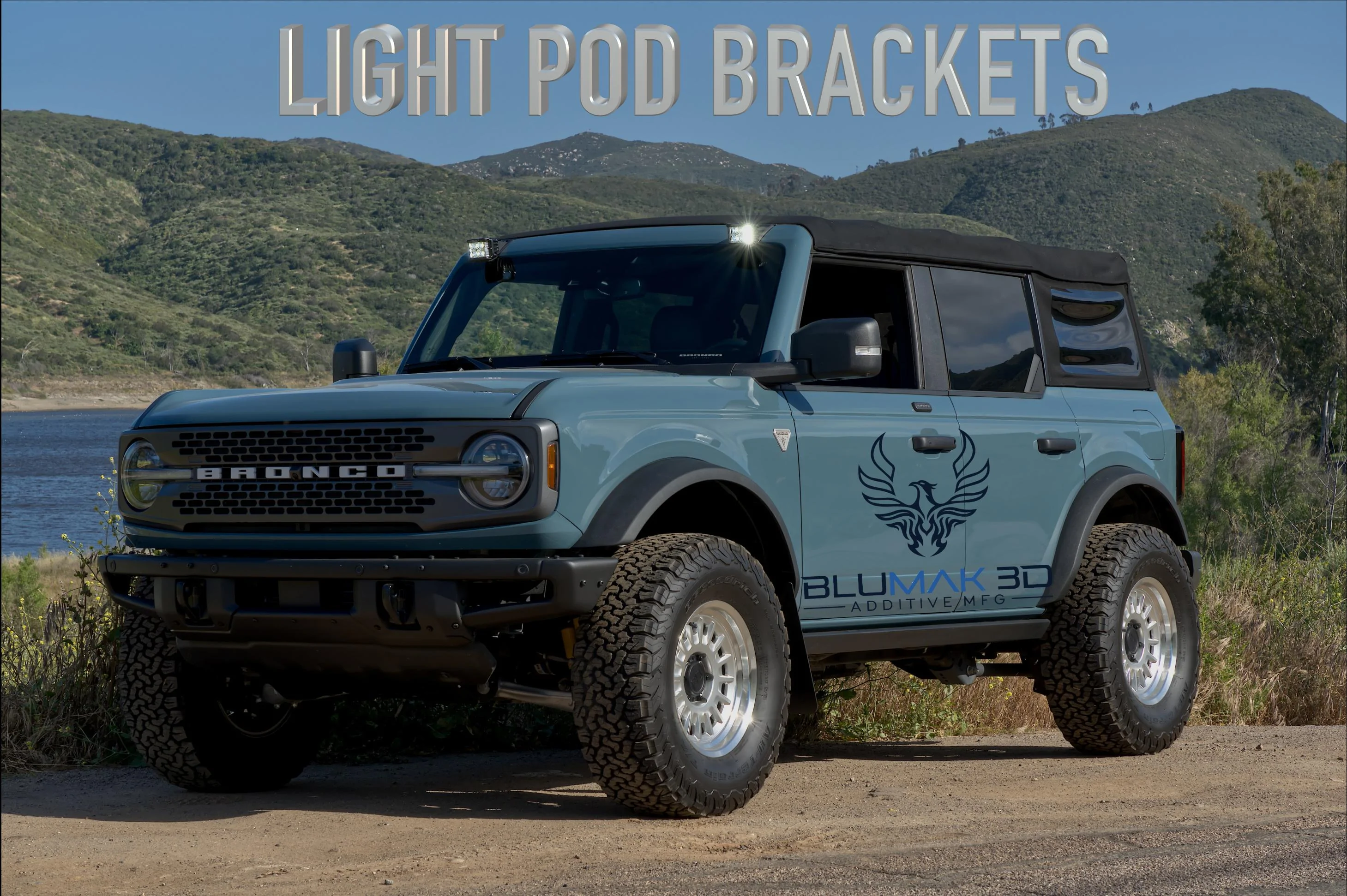 Ford Bronco Windshield Mount Brackets for Pod Lights? (not light bar) Light Pods Excite Thum