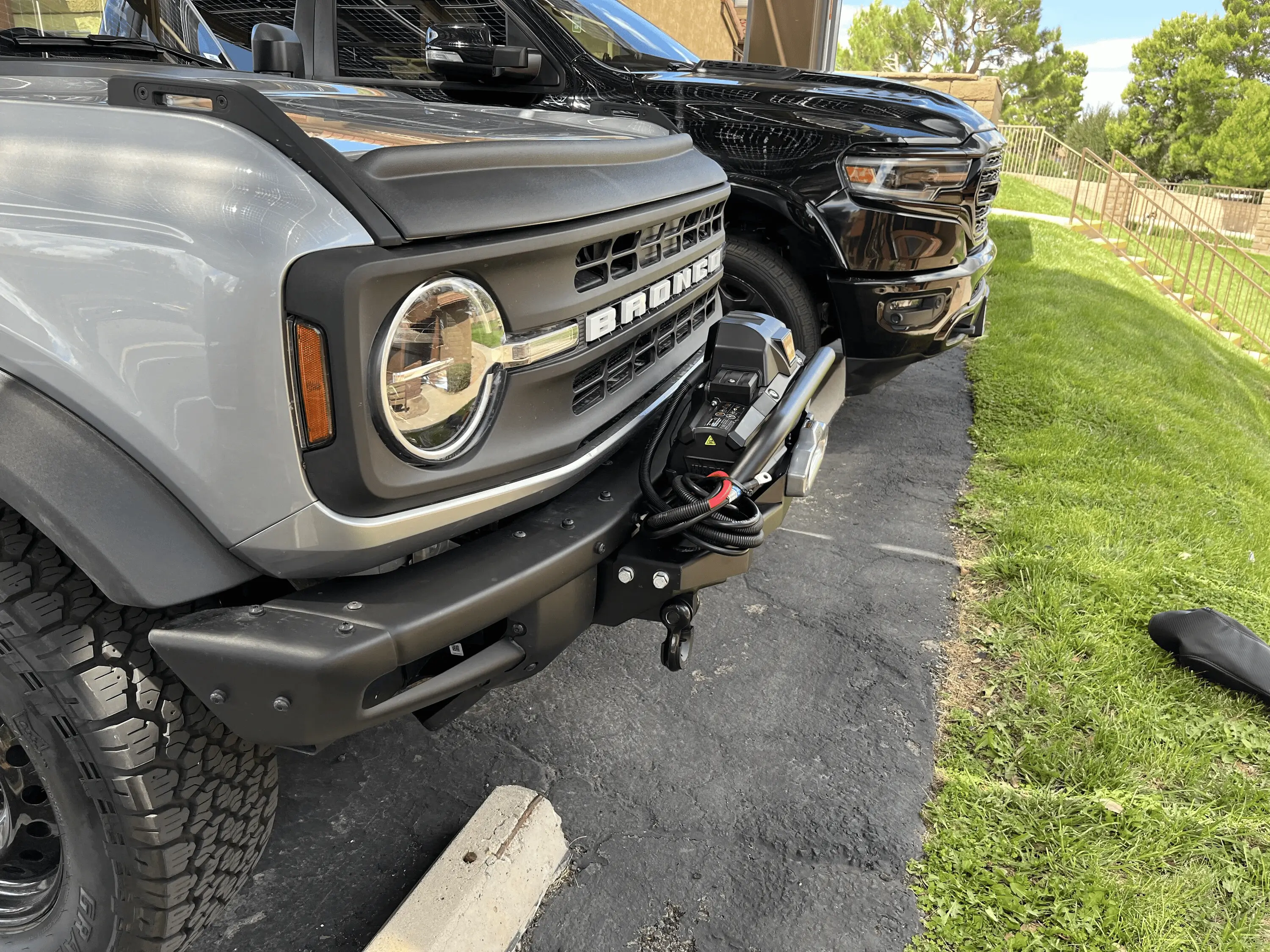 Ford Bronco Buckle up Buttercup winch mount. 1693763710295