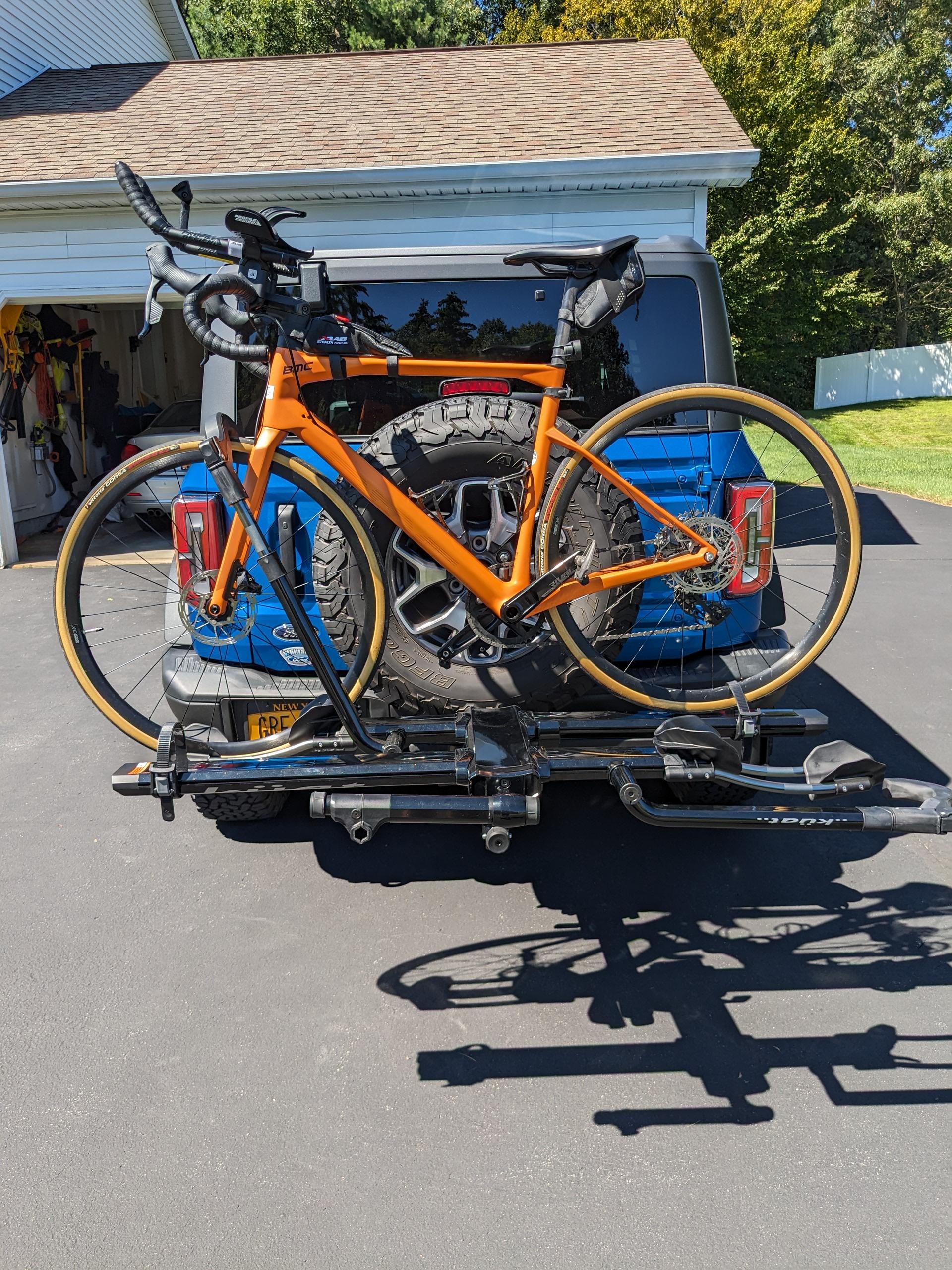 Ford Bronco Rear tire bike rack.... questions PXL_20230831_163117208