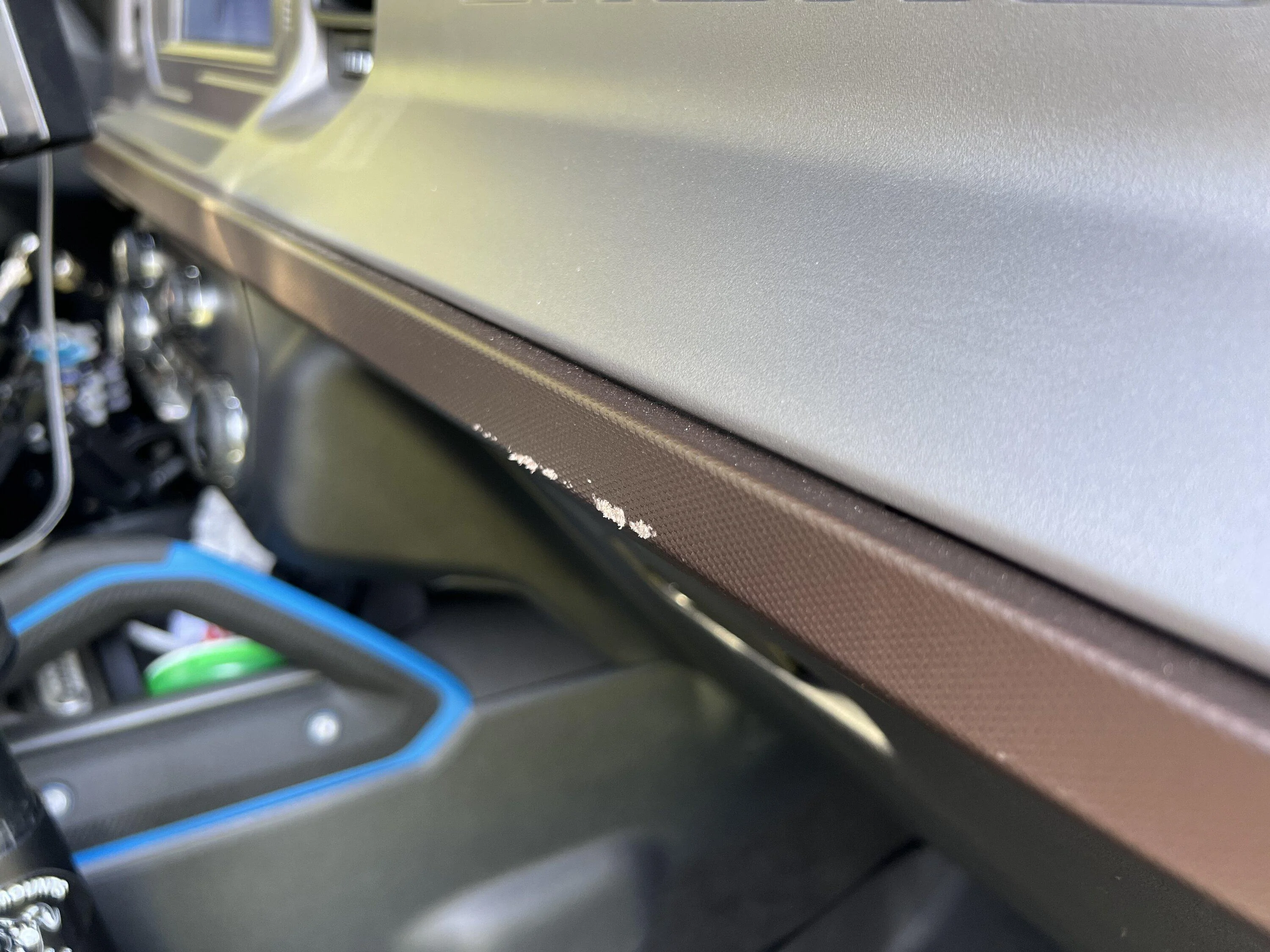 Ford Bronco Scratched Dash Trim IMG_4828