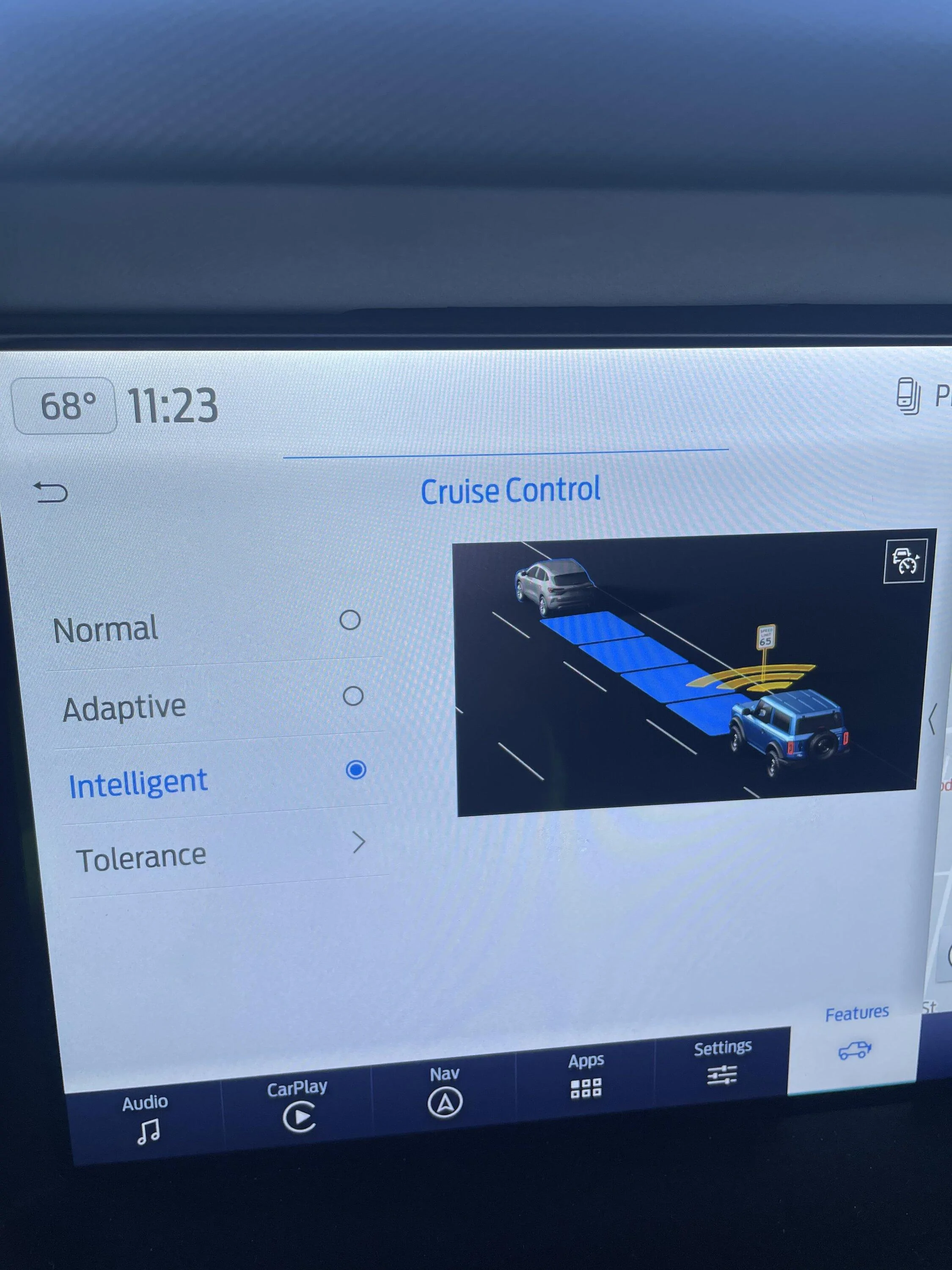 Ford Bronco Enabling Intelligent Adaptive Cruise Control and Lane Centering IMG_4117