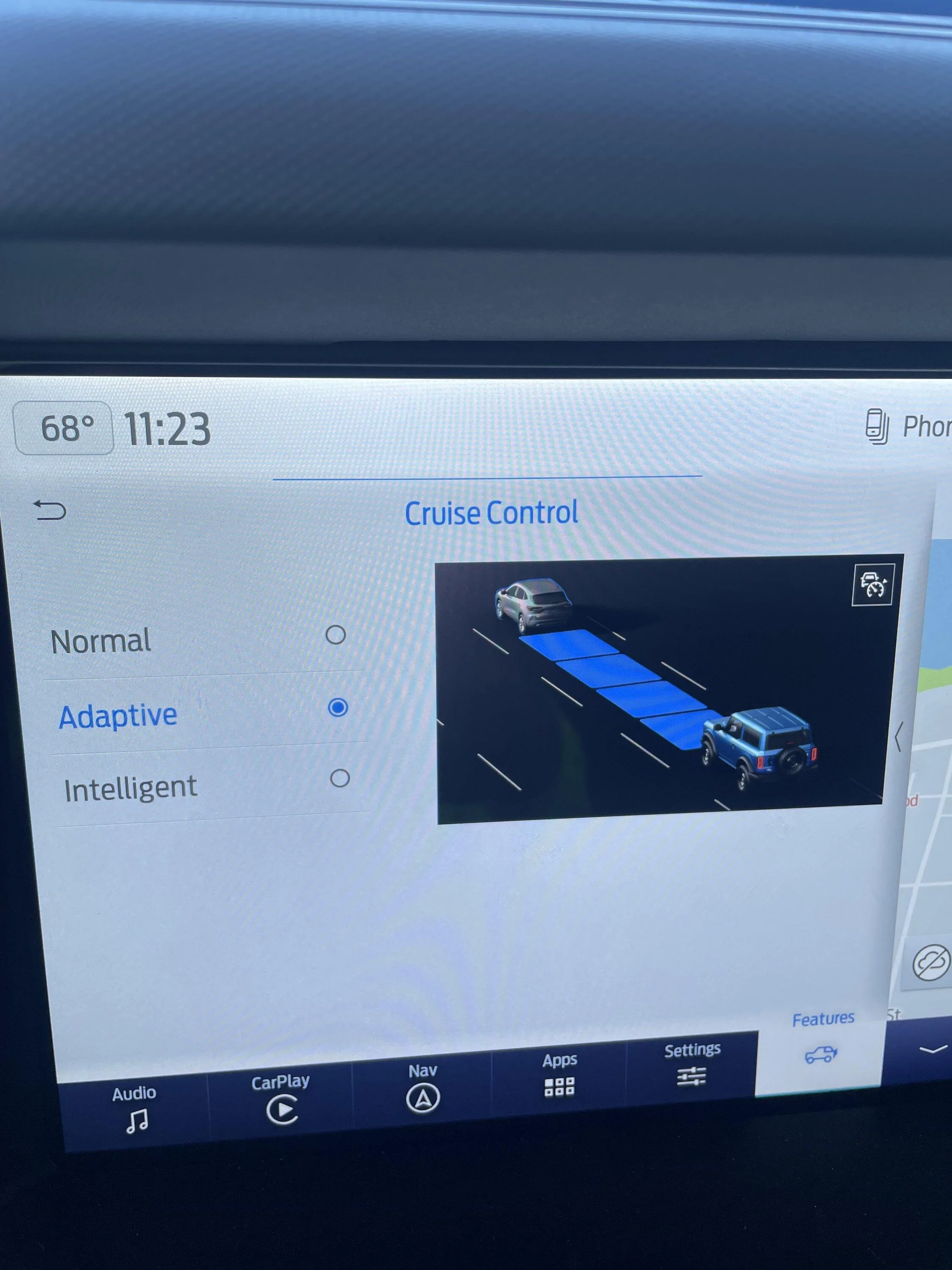Ford Bronco Enabling Intelligent Adaptive Cruise Control and Lane Centering IMG_4118