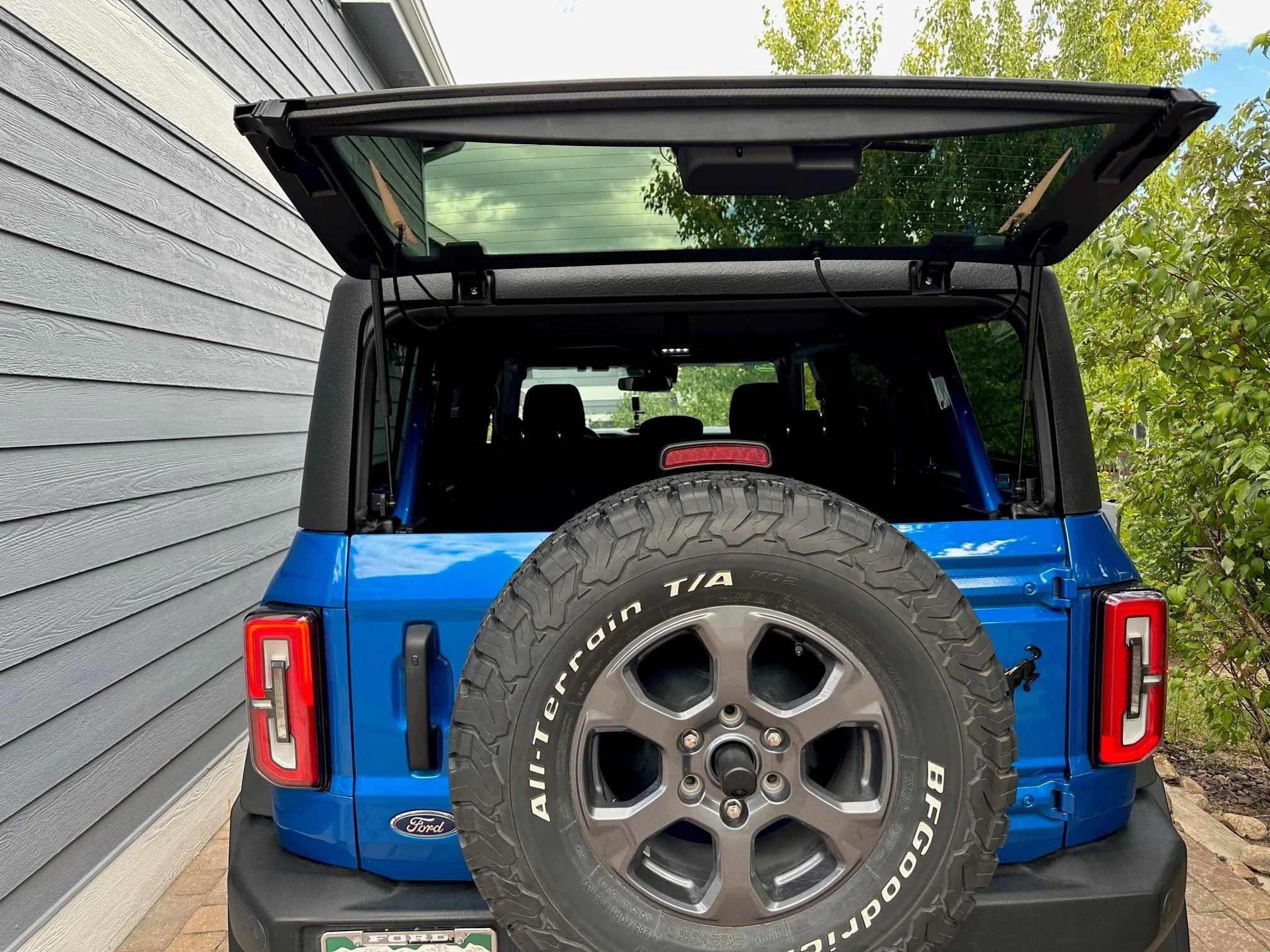 Ford Bronco ADV Production Modular Hardtop! AC hardtop rear window open