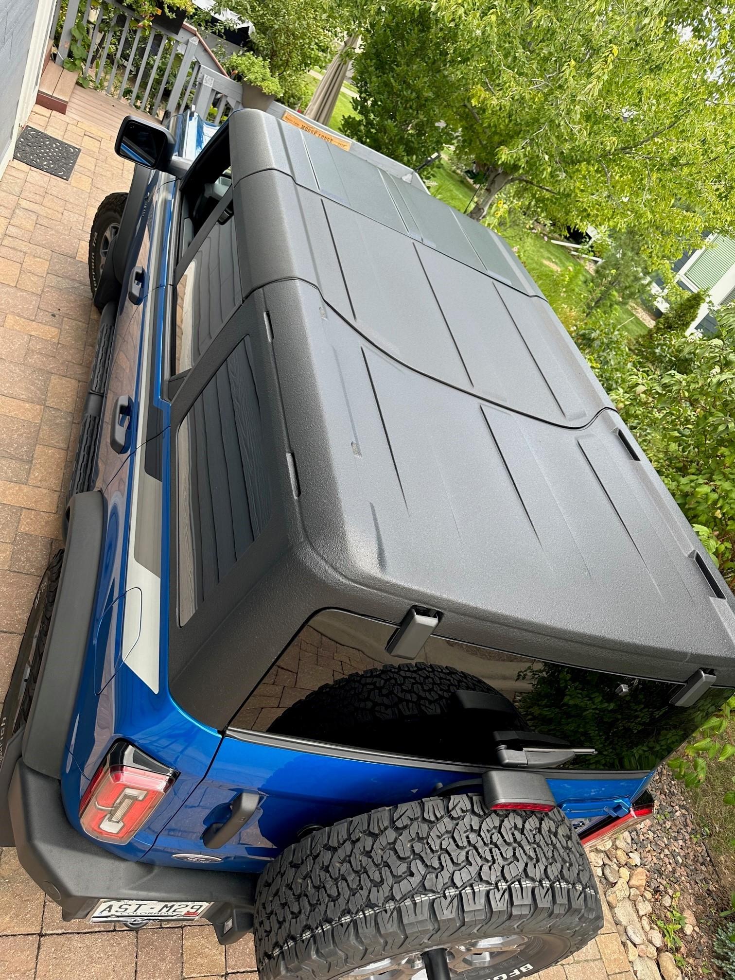 Ford Bronco ADV Production Modular Hardtop! AC hardtop top view