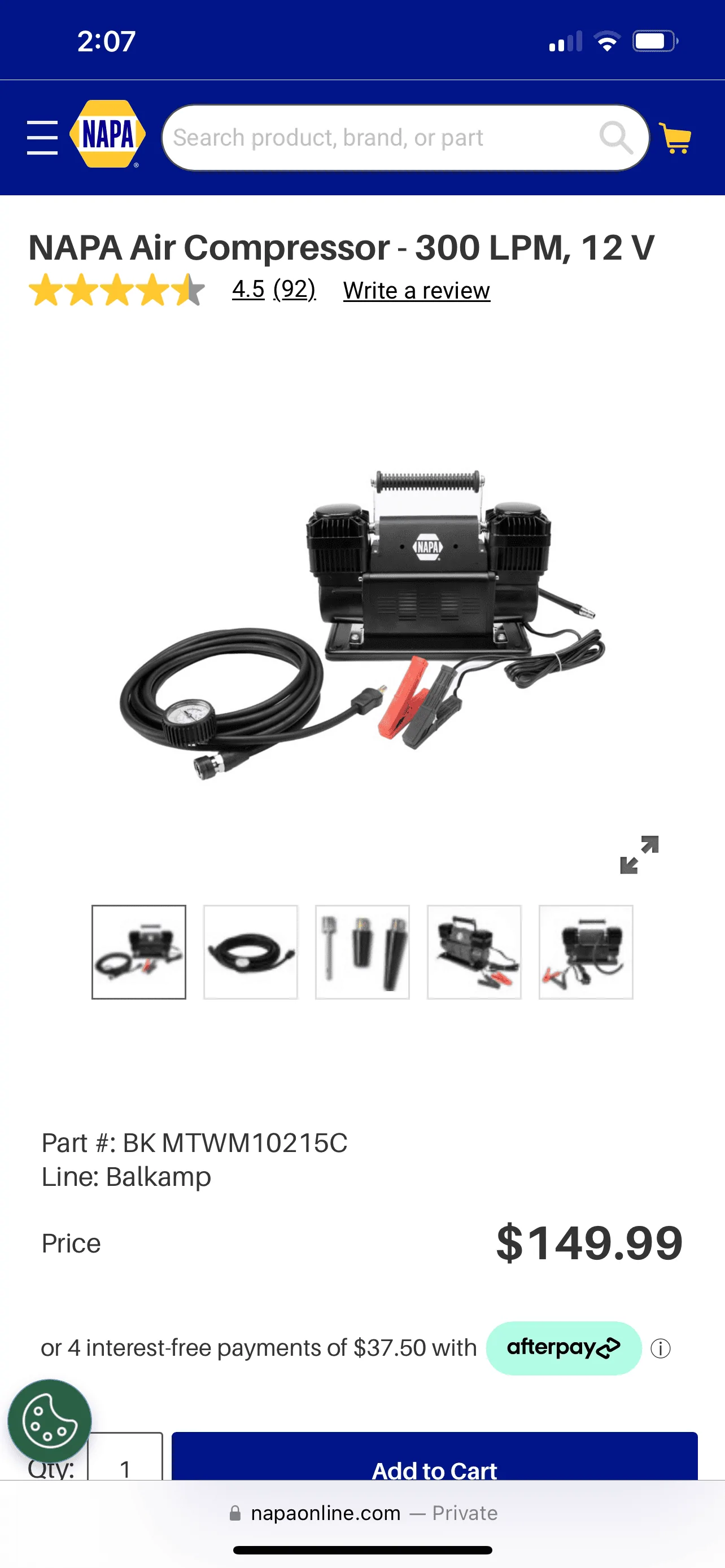 Ford Bronco Napa Air Compressor is Back in Black IMG_9423