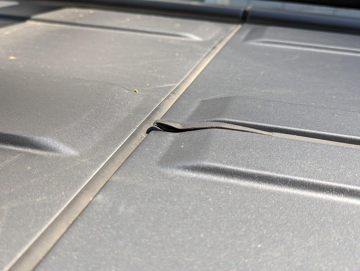 Ford Bronco Is this normal? Roof strip end doesn't seem right. PXL_20230906_190149297