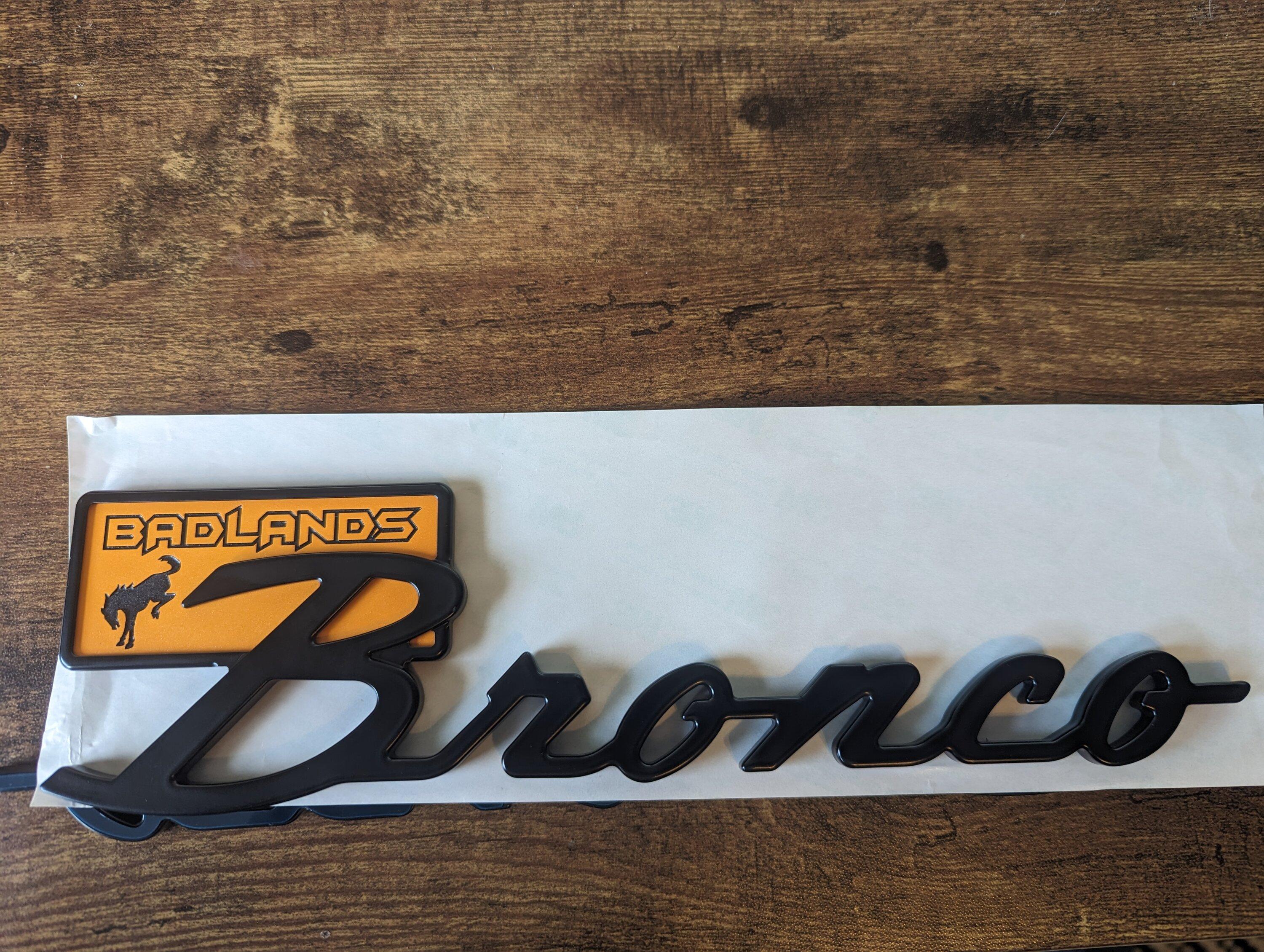 Ford Bronco AR | BRONCO CLASSIC DNA Fender Badge PXL_20230907_191938912