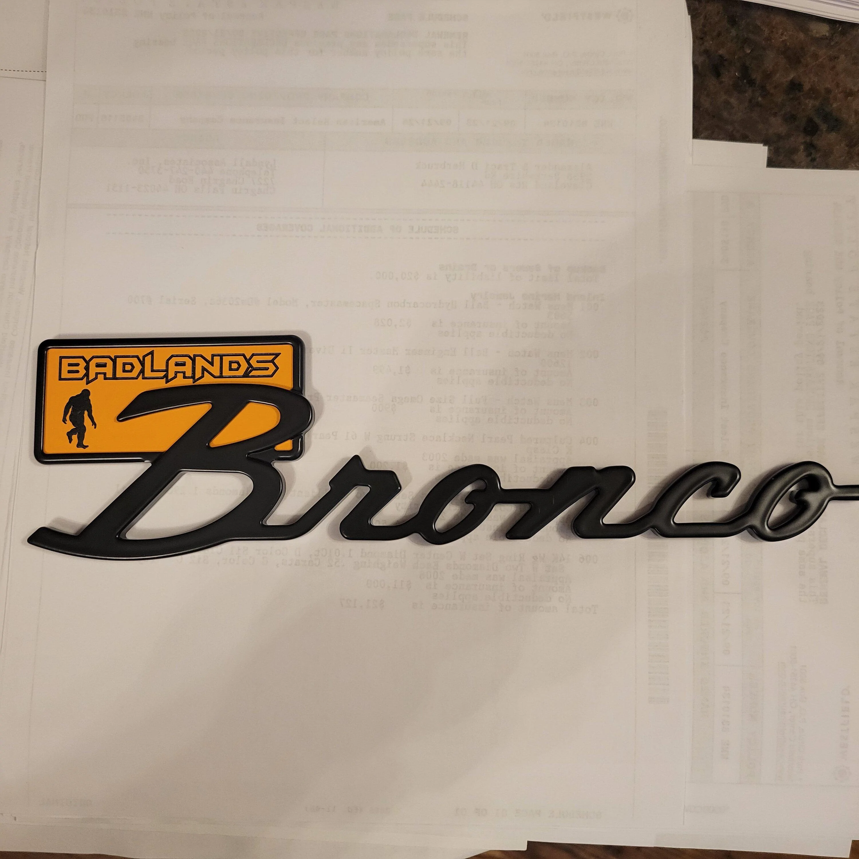 Ford Bronco AR | BRONCO CLASSIC DNA Fender Badge 20230907_175230