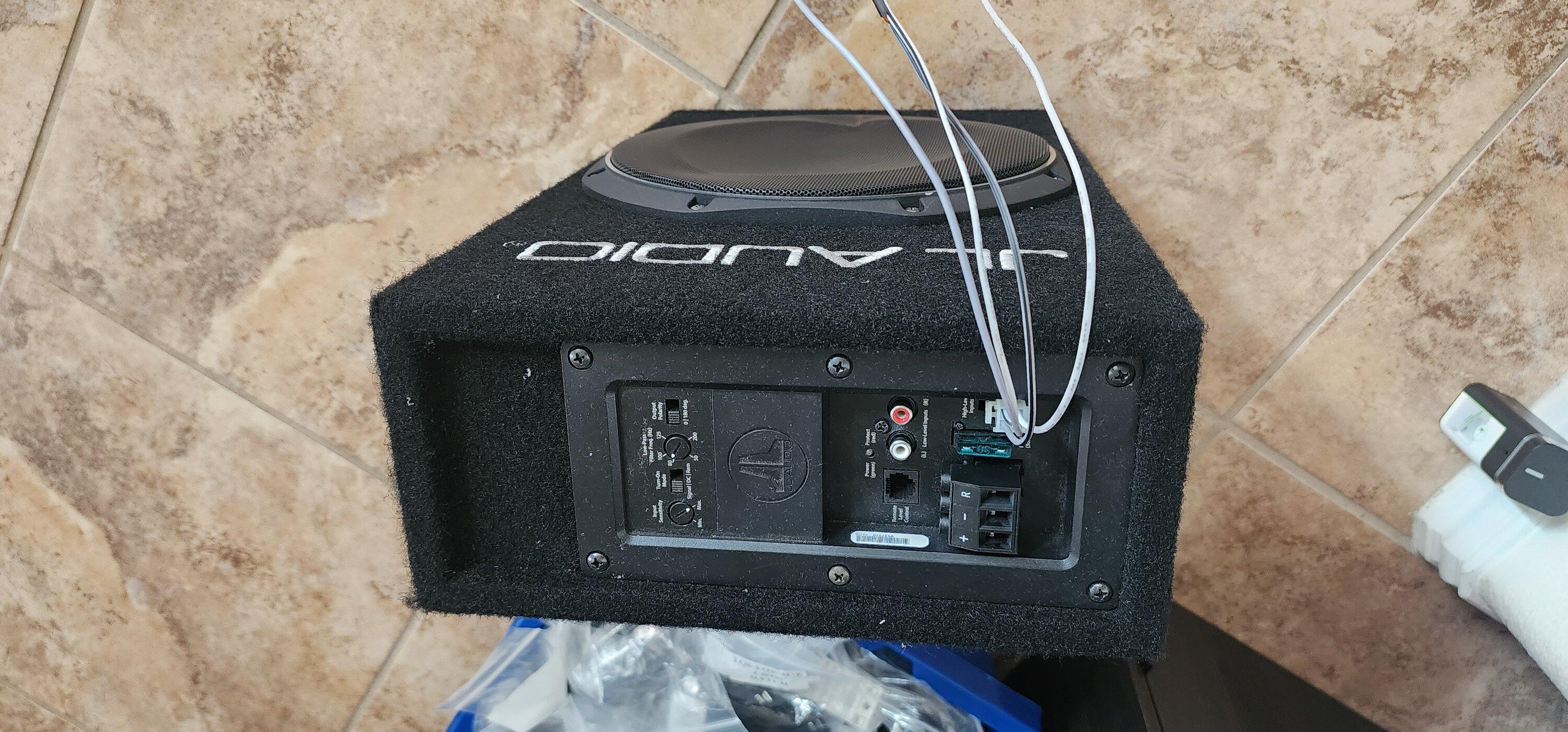 Ford Bronco Adding a sub to existing system with B&O 20230910_105820