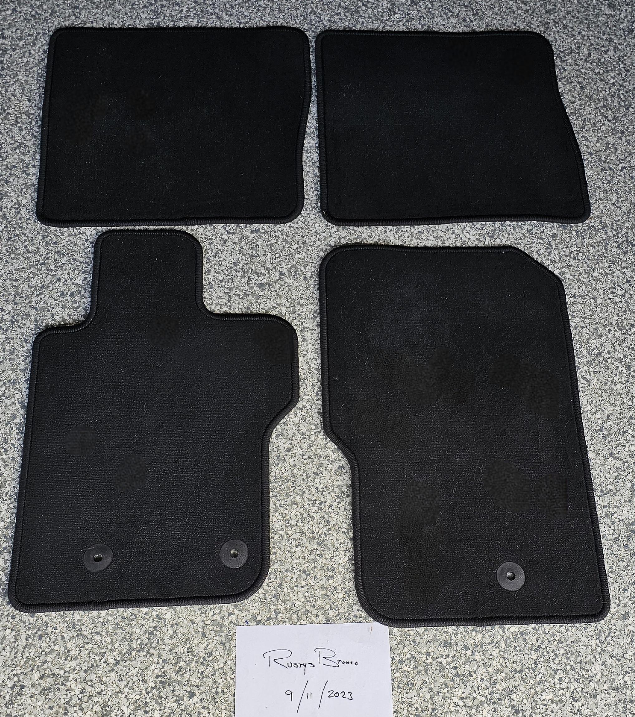 Ford Bronco 4 Door Carpet Floor Mats $50 20230911_102412(0)