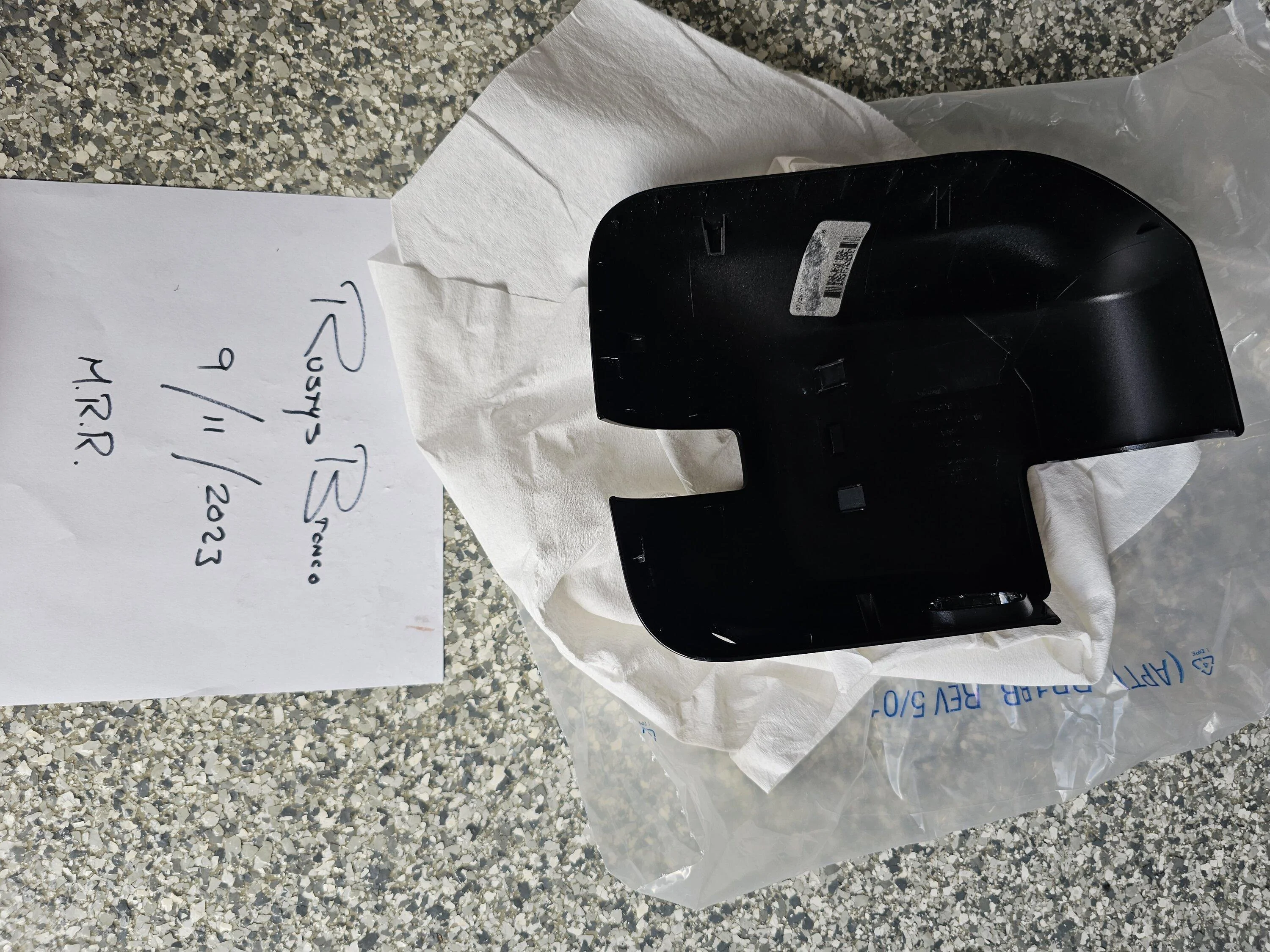 Ford Bronco Painted Mirror Cap - Drivers Side Only - $150 Plus Shipping 20230911_102306