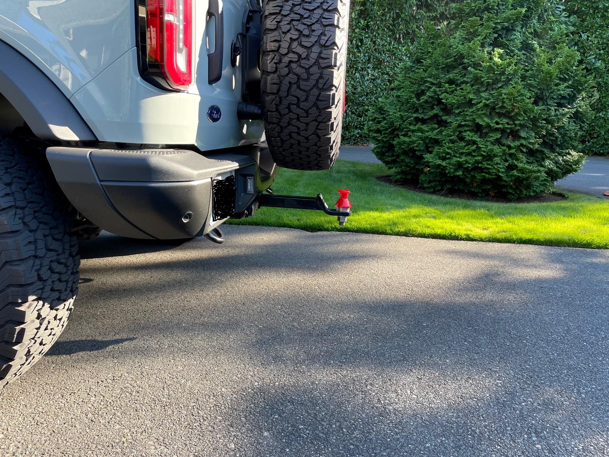Ford Bronco I like IKE: 2 door Bronco tow test. ball mount