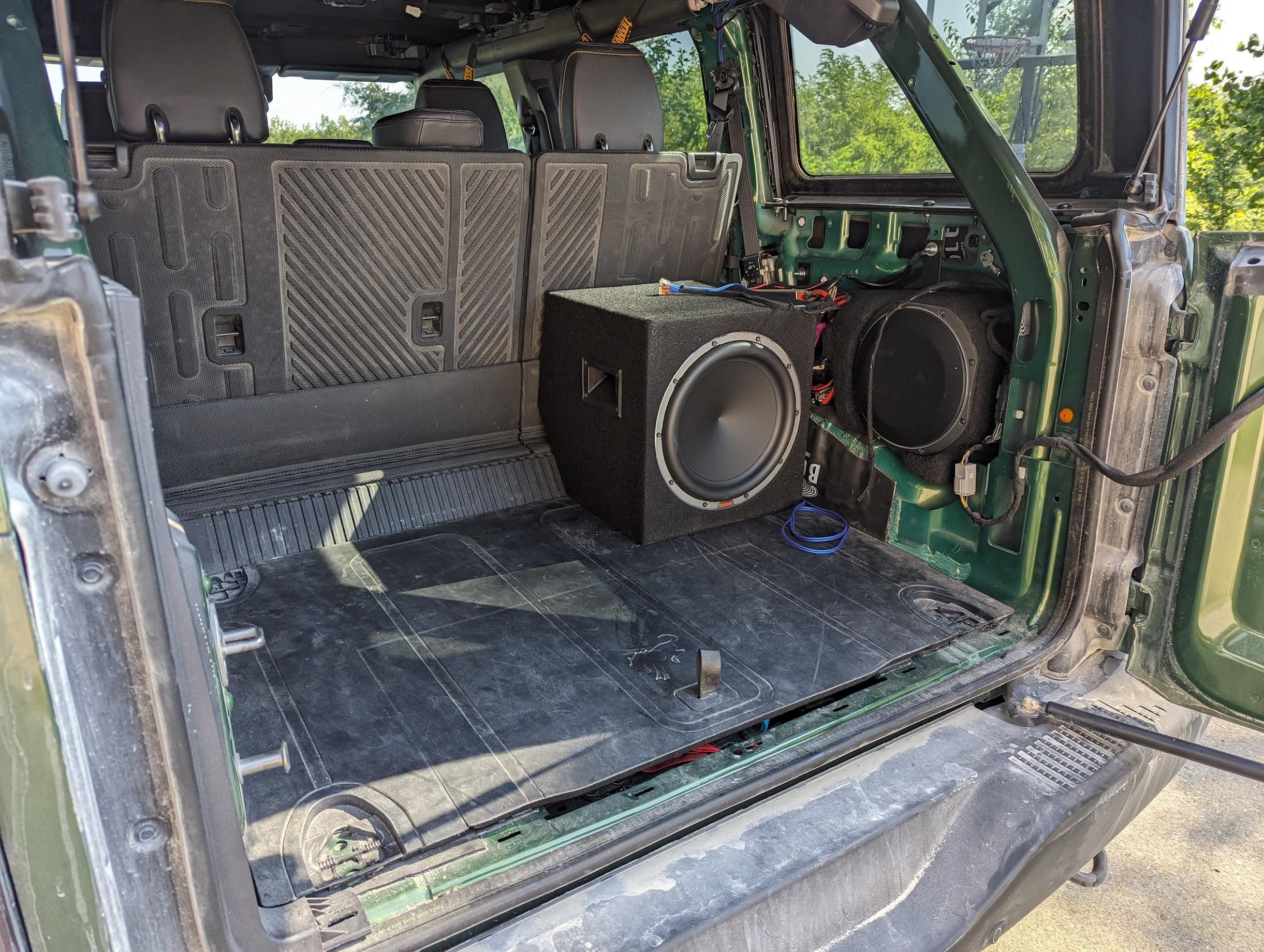 Ford Bronco Stereo Overhaul - Mild Documentation full trunk