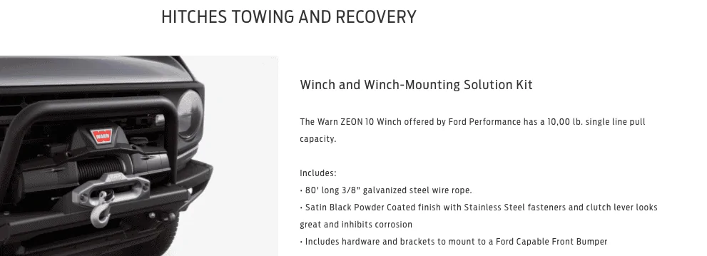 Ford Bronco factory warn winch: synthetic rope?i 1603842109054