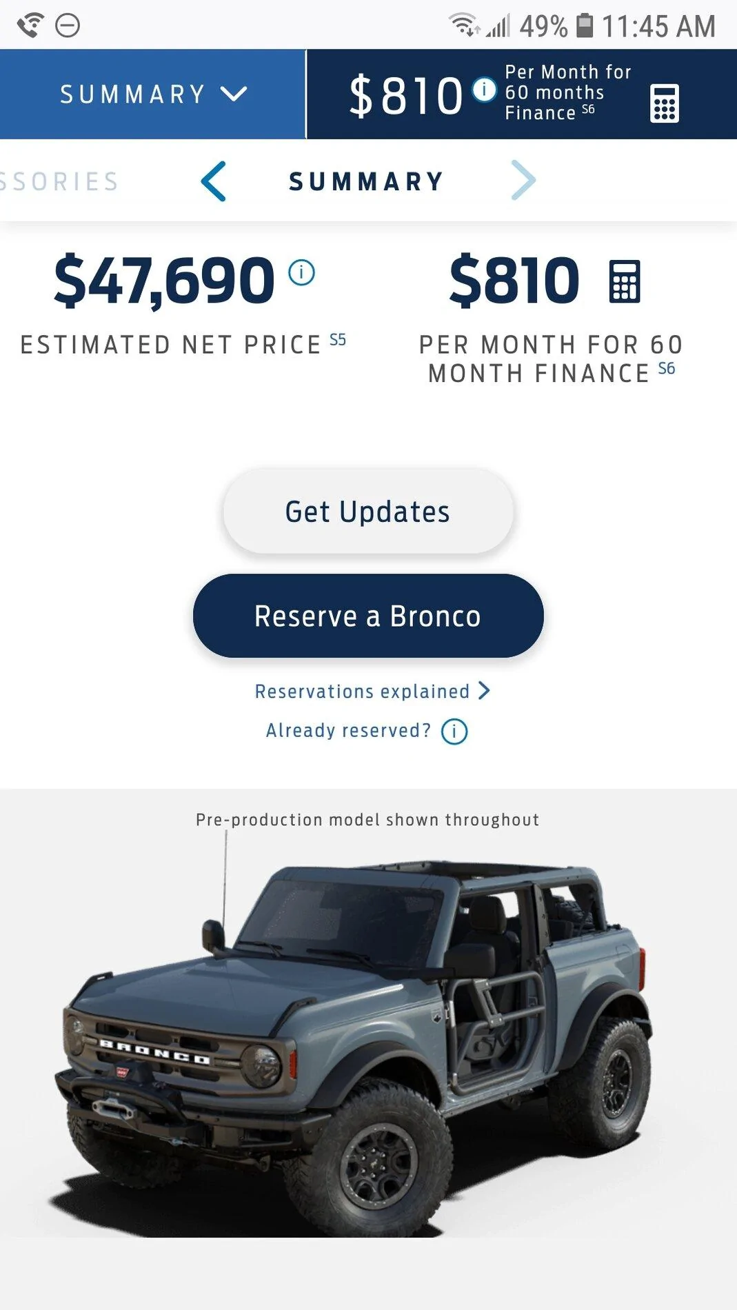 Ford Bronco Why not Base Sasquatch help Screenshot_20201028-114509_Firefox
