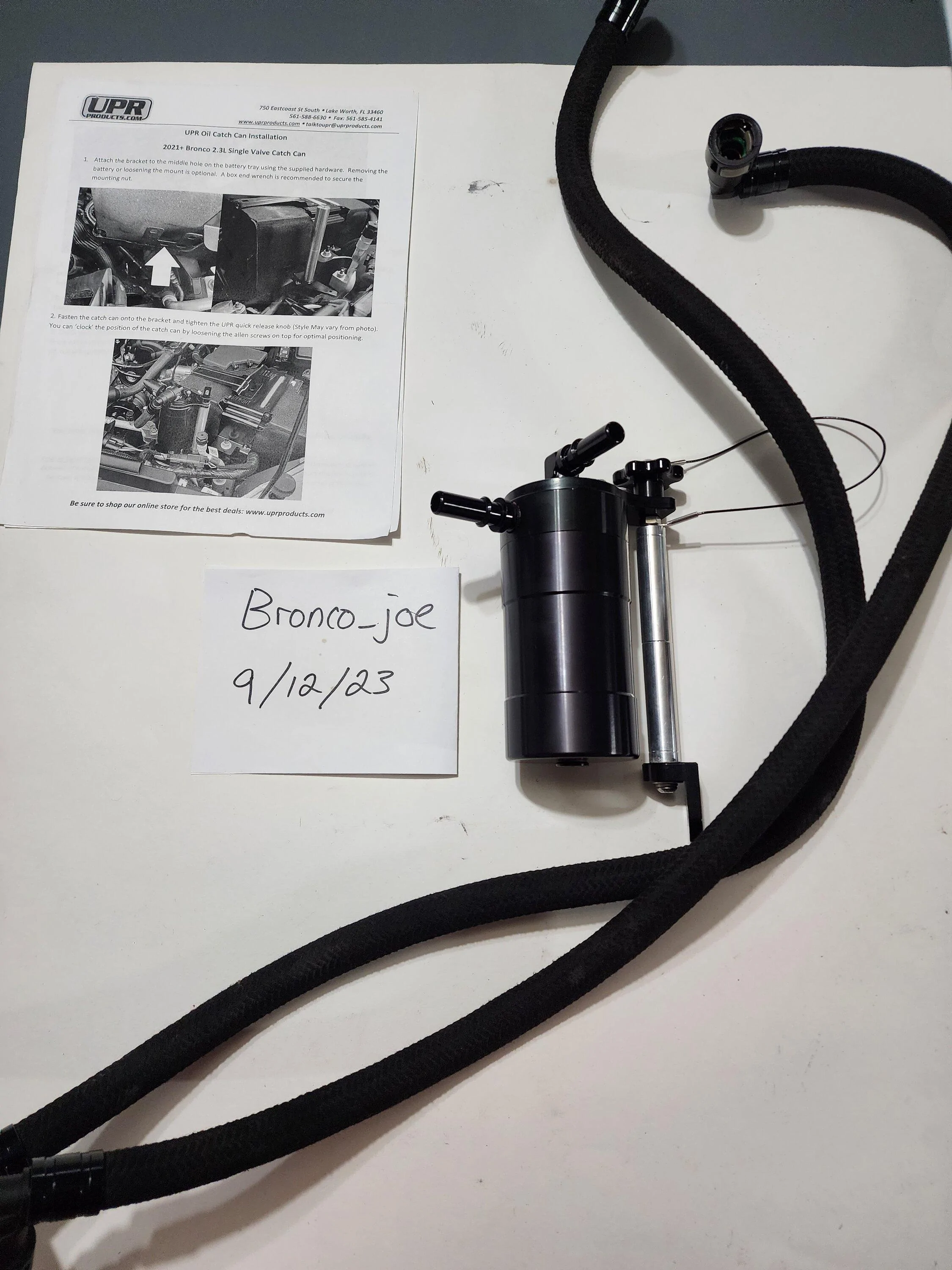 Ford Bronco UPR catch can 2.3L 20230912_211728